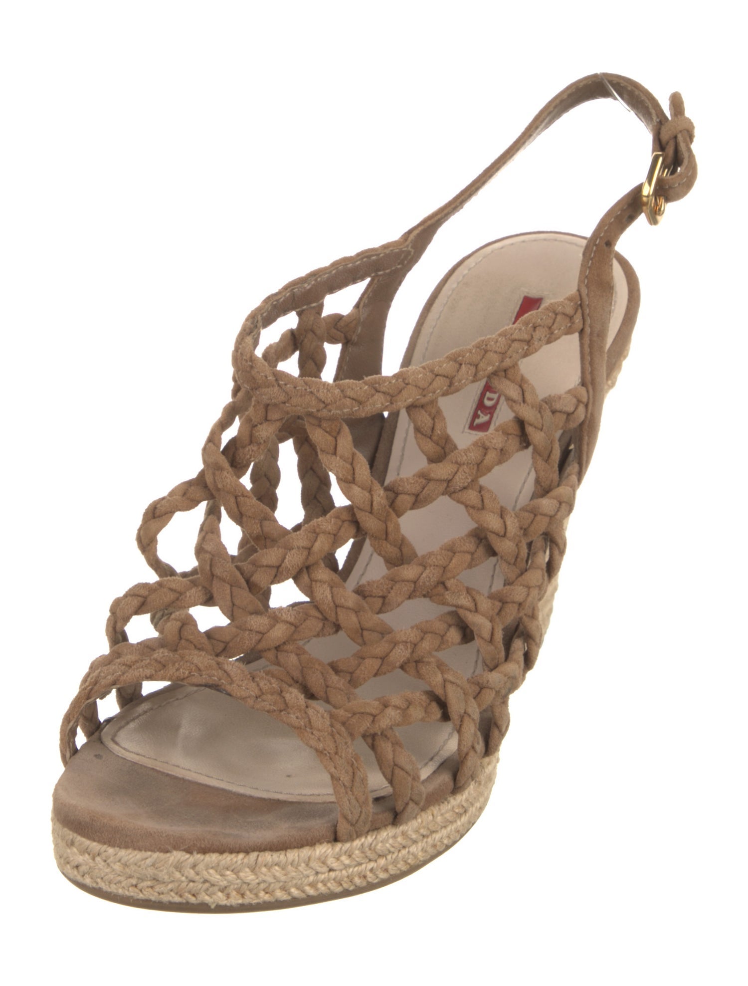 Prada Sport Suede Braided Accents Espadrilles