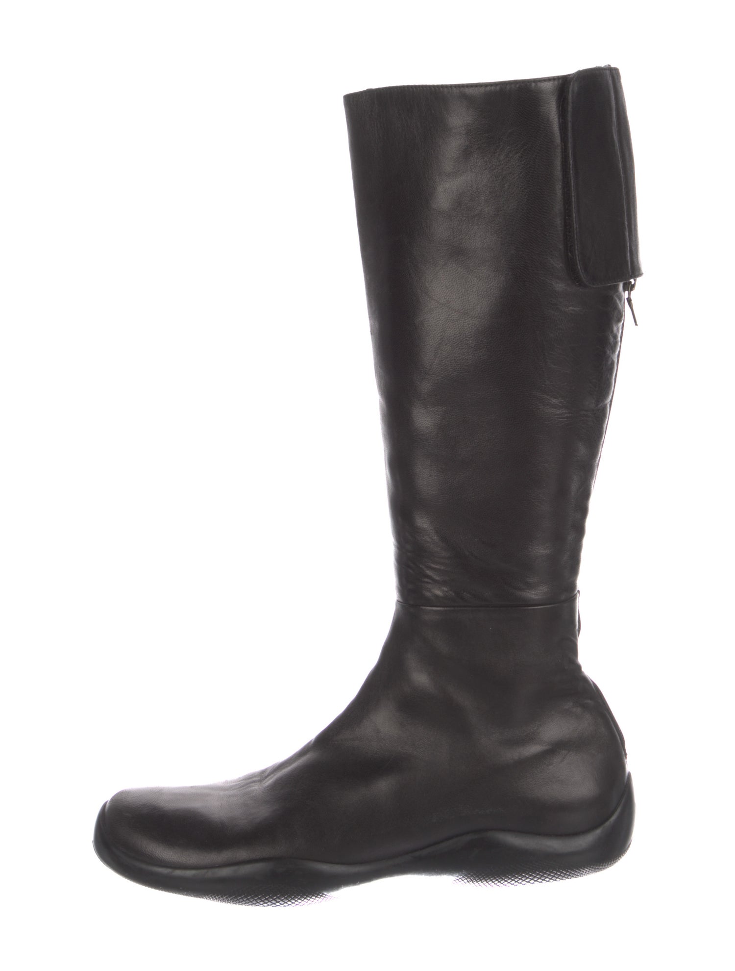 Prada Sport Leather Riding Boots