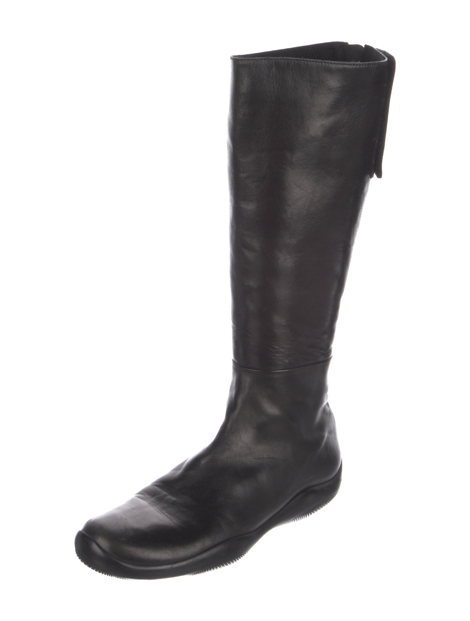 Prada Sport Leather Riding Boots