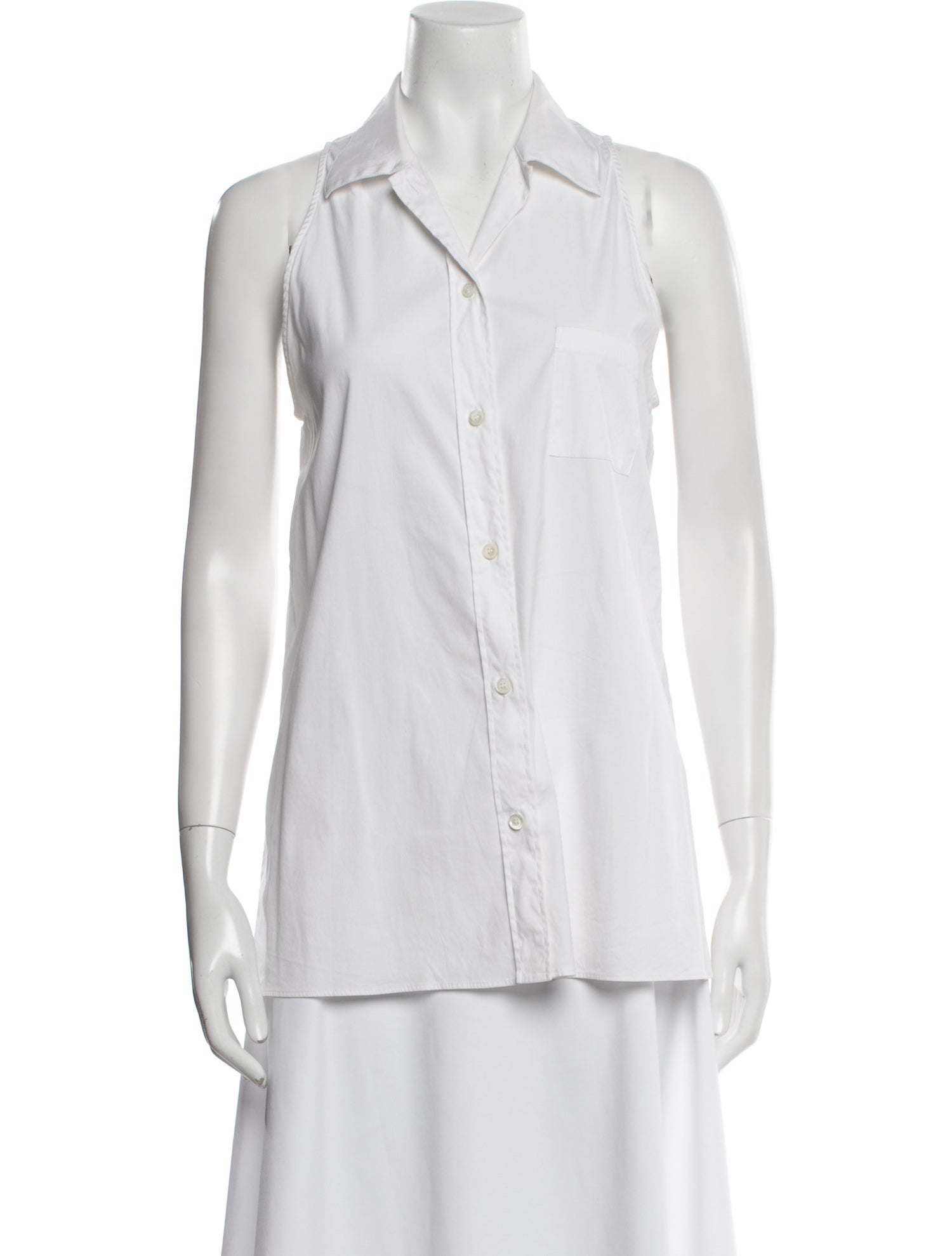 Prada Sport 2012 Sleeveless Button-Up Top