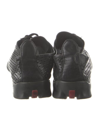 Prada Sport Leather Printed Sneakers
