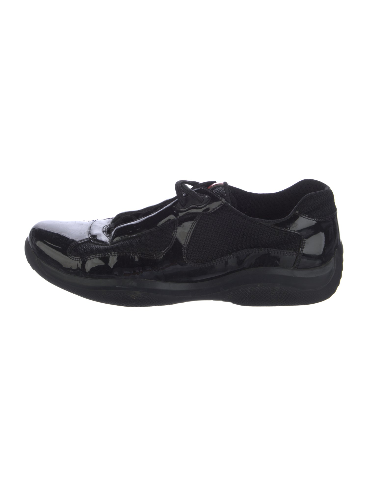 Prada Sport Patent Leather Printed Sneakers