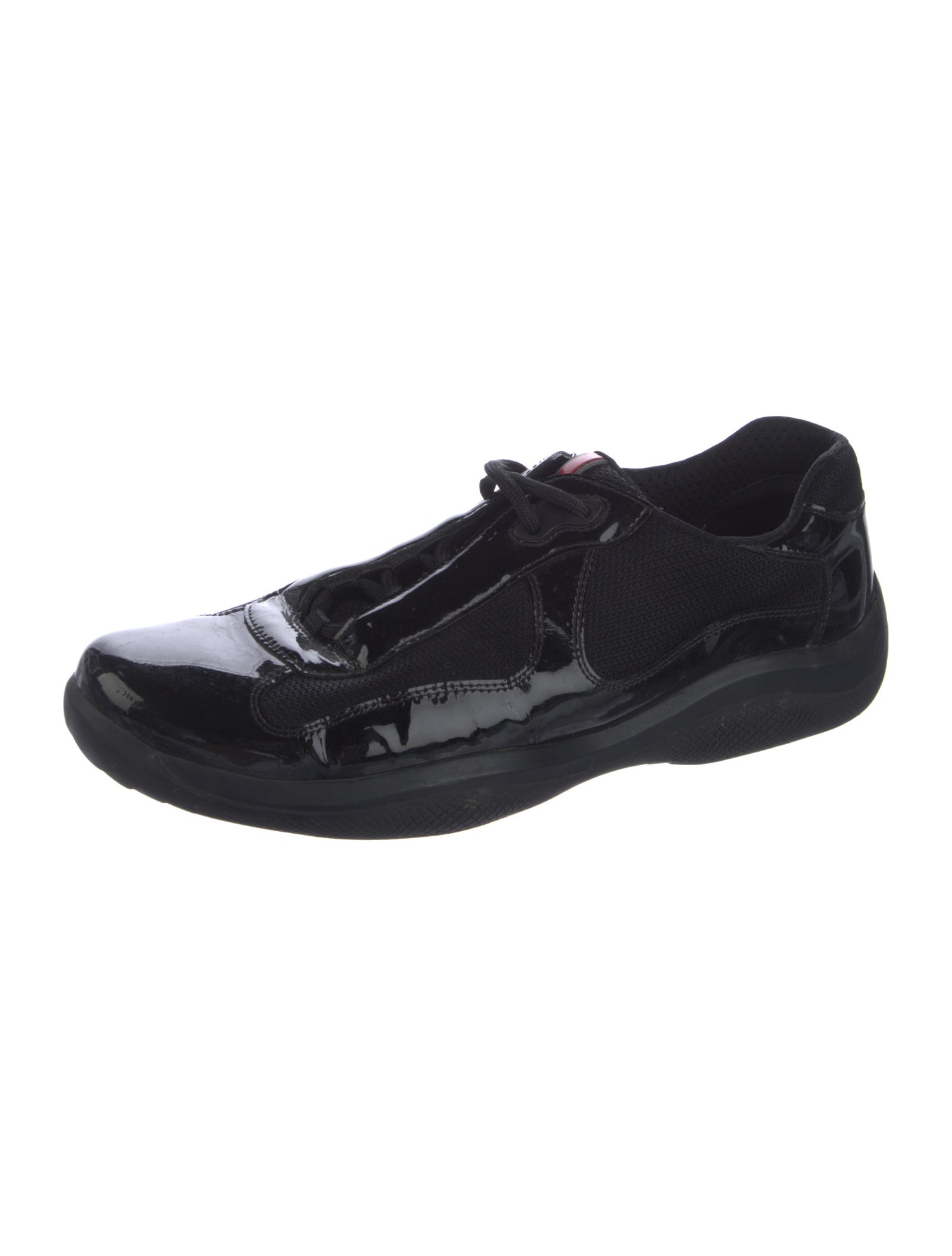 Prada Sport Patent Leather Printed Sneakers