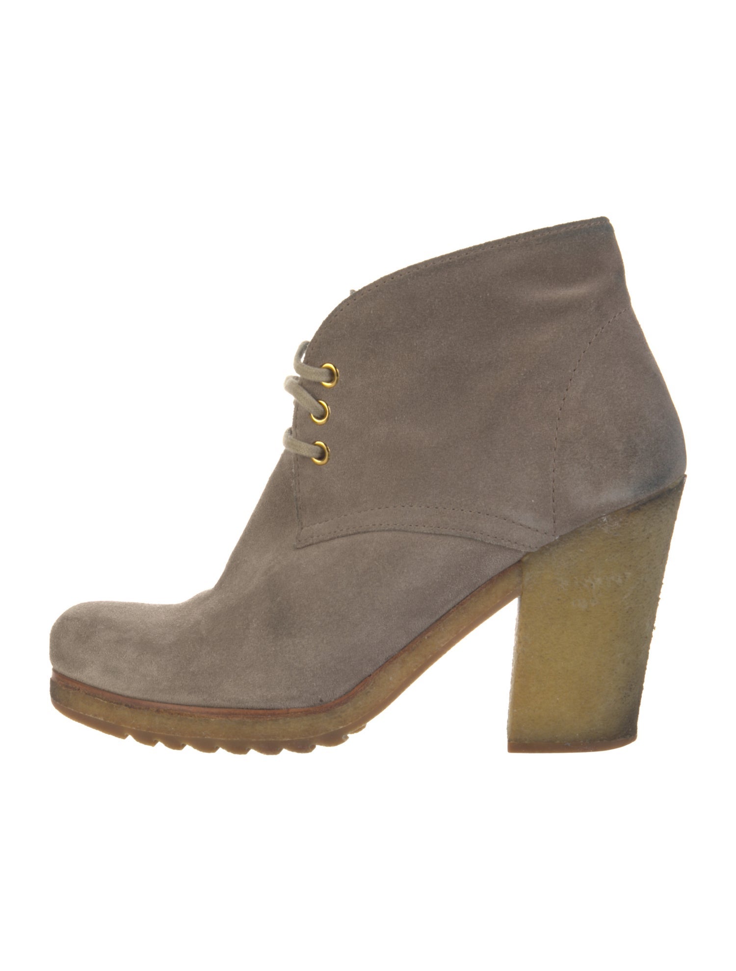 Prada Sport Suede Lace-Up Boots