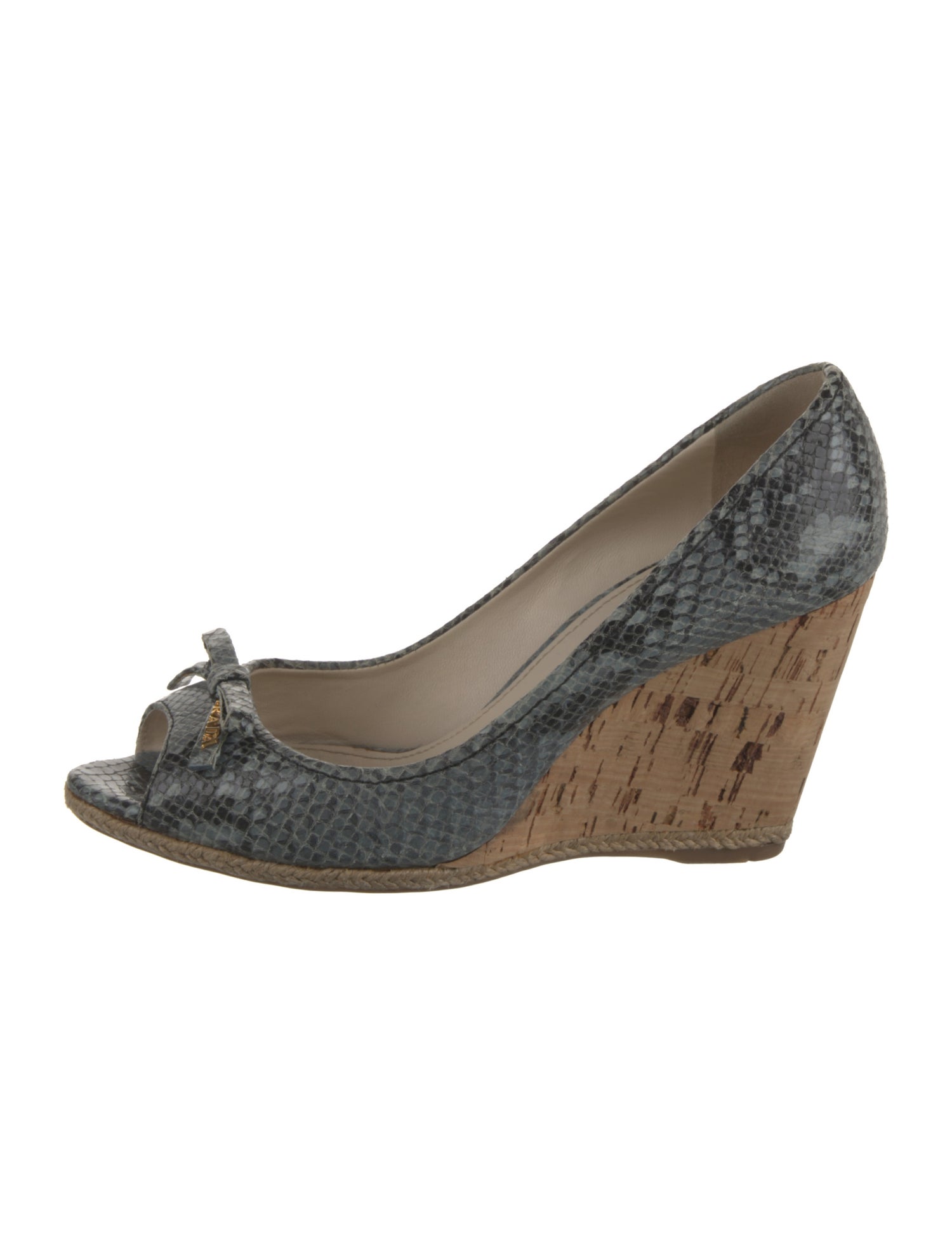 Prada Sport Snakeskin Animal Print Pumps