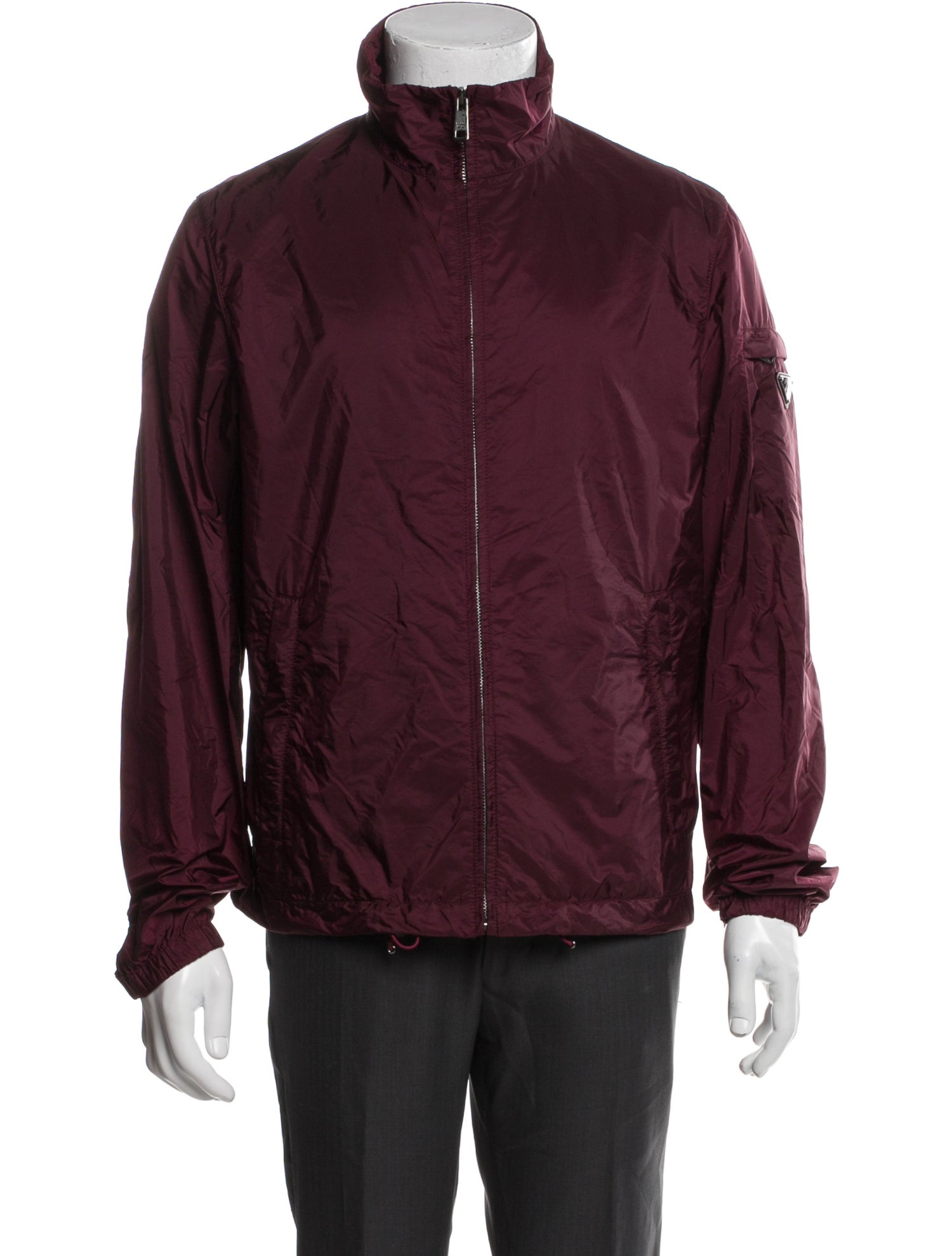 Prada Sport 2014 Enameled Metal Triangle Windbreaker