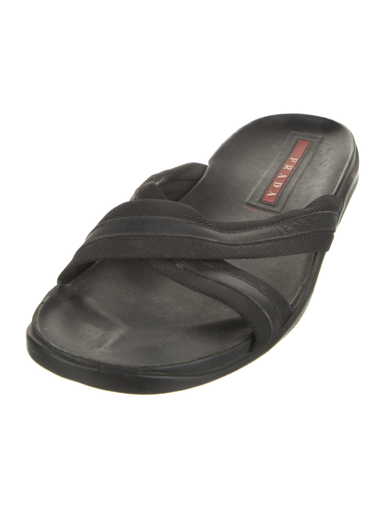 Prada Sport Leather Slides