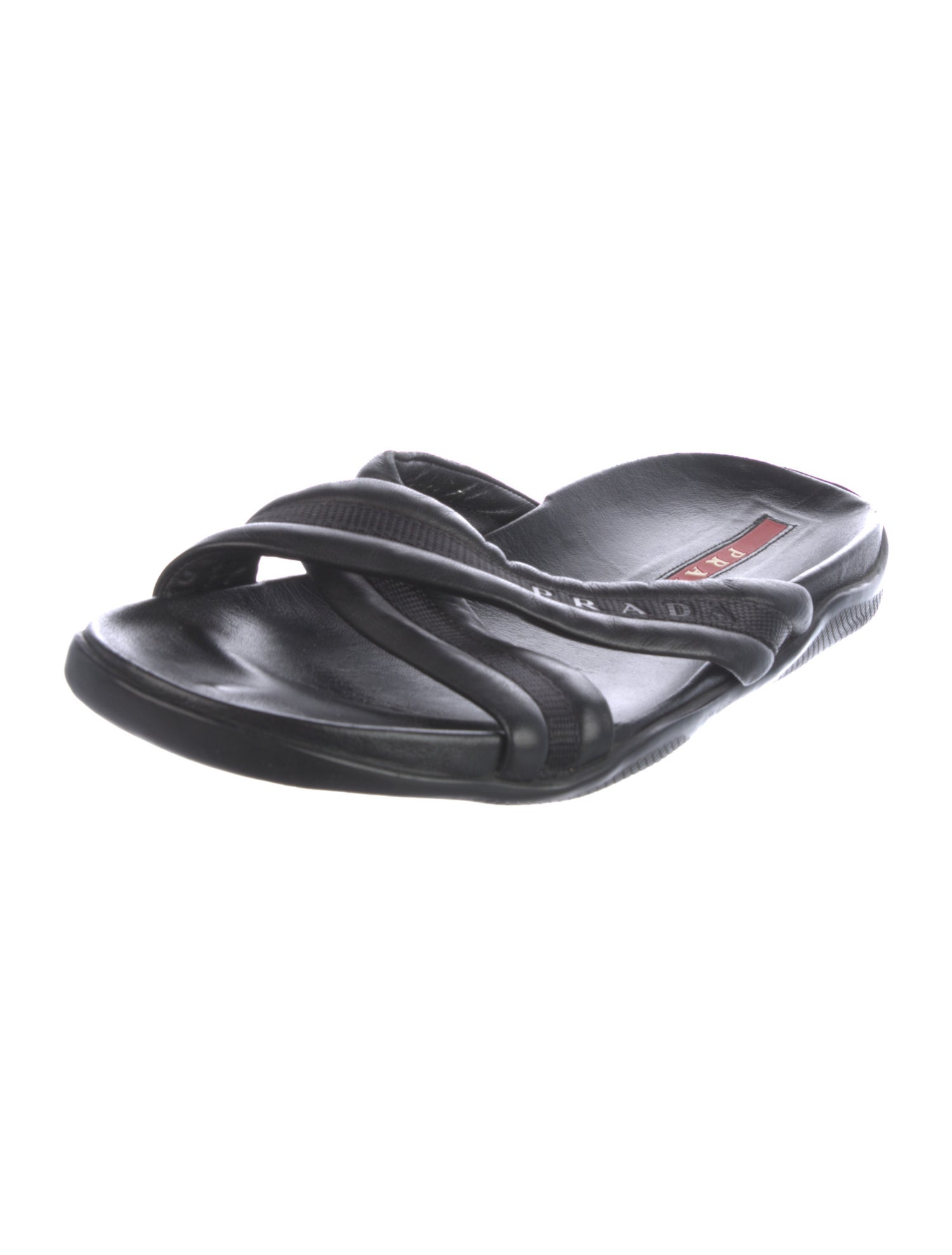 Prada Sport Leather Slides