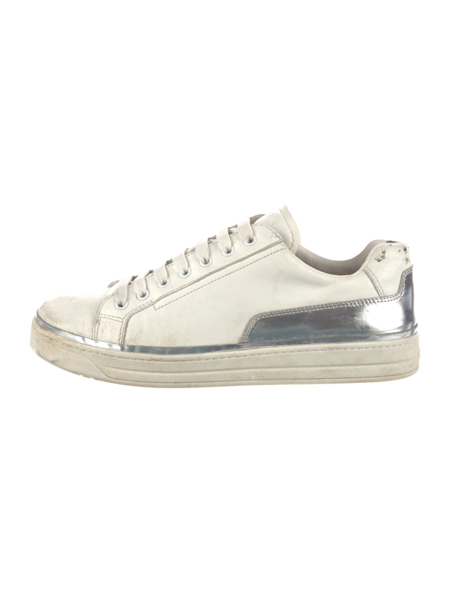 Prada Sport Leather Printed Sneakers