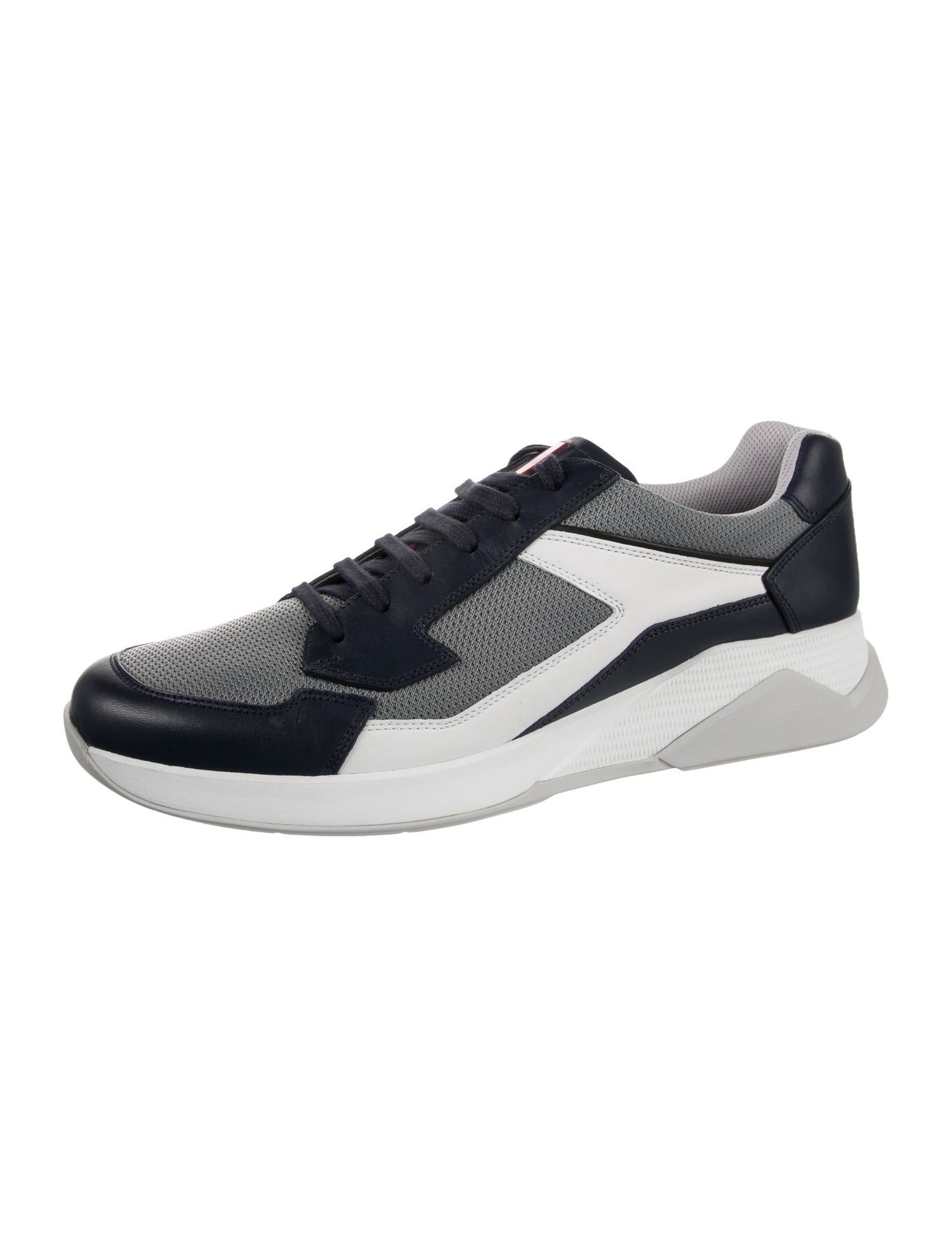 Prada Sport Mesh Colorblock Pattern Sneakers