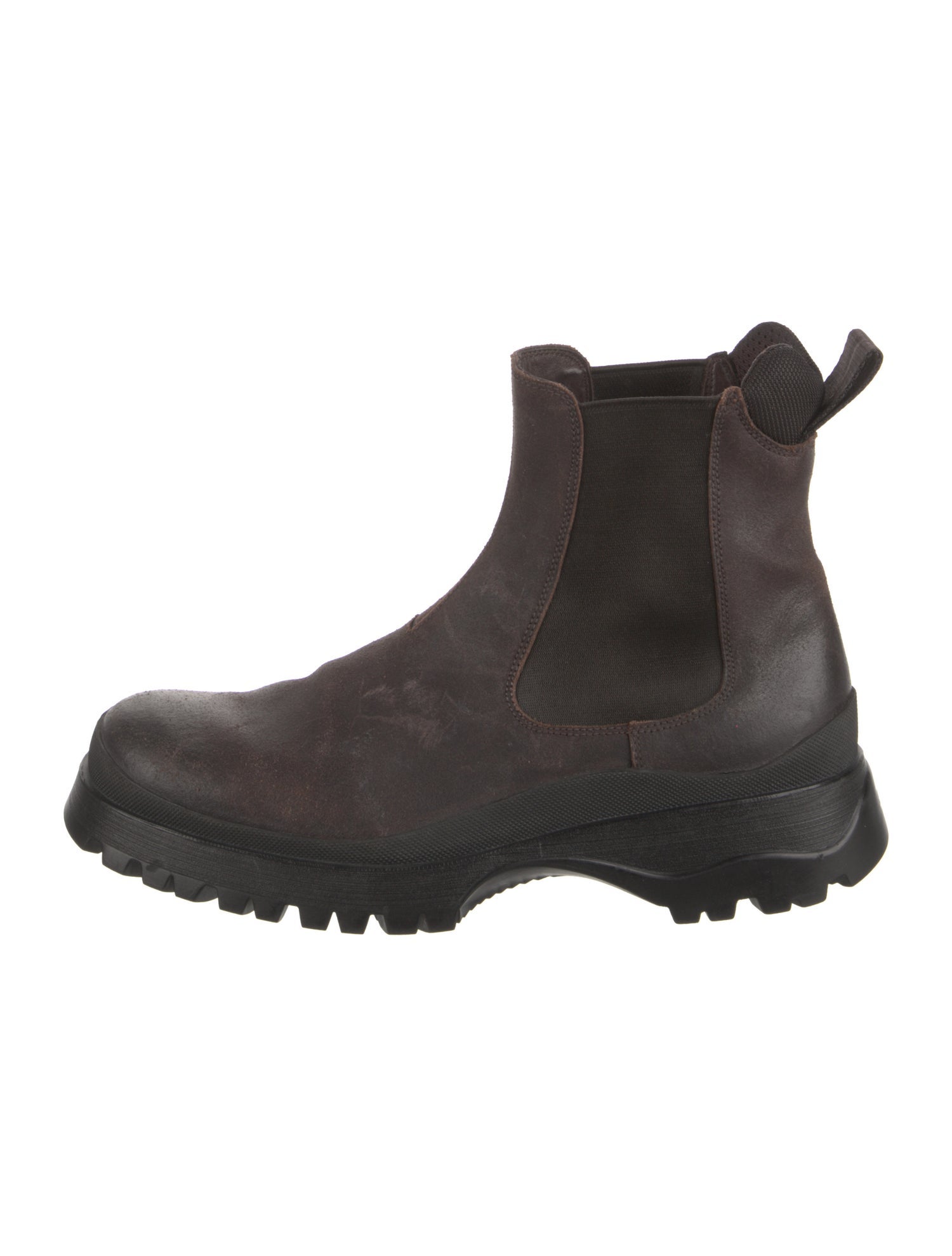 Prada Sport Vintage Leather Chelsea Boots