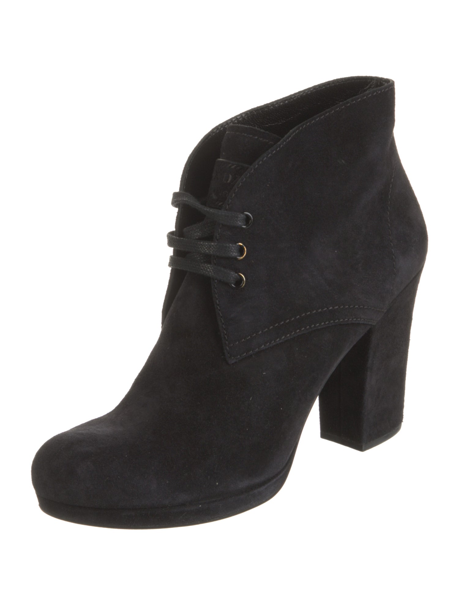 Prada Sport Suede Lace-Up Boots