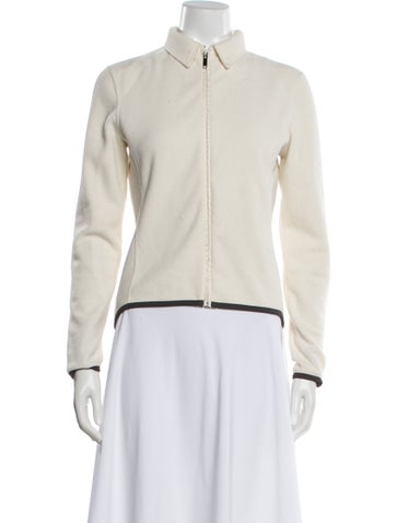 Pre-owned Prada Vintage 2000's Biker Jacket In Neutral