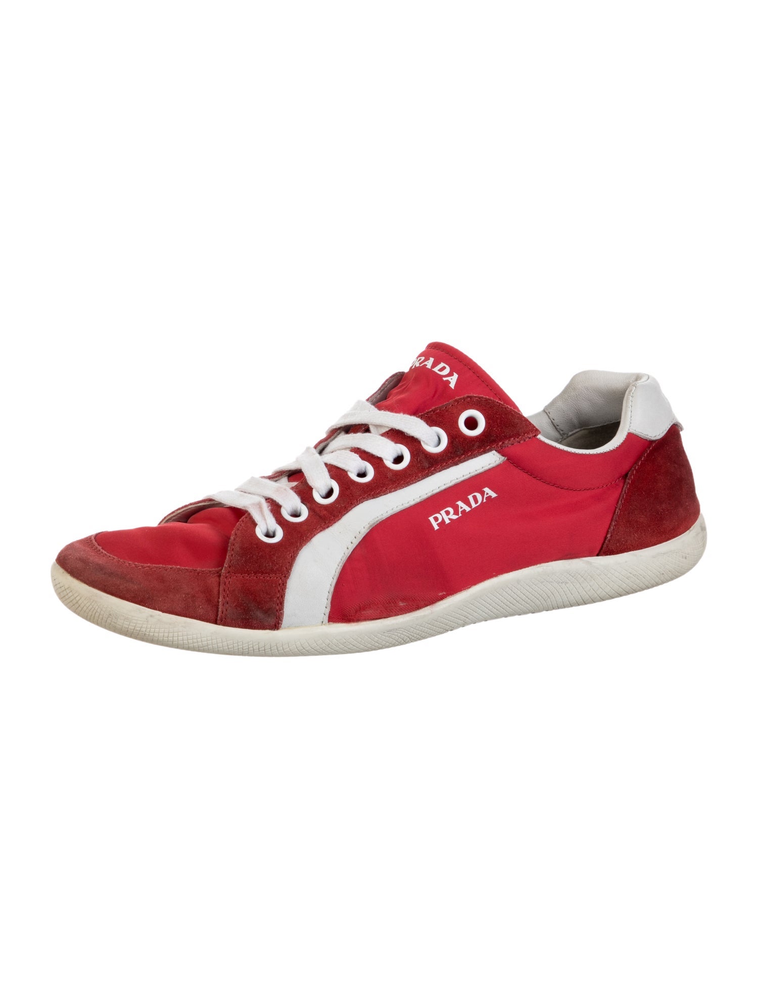 Prada Sport Nylon Graphic Print Sneakers
