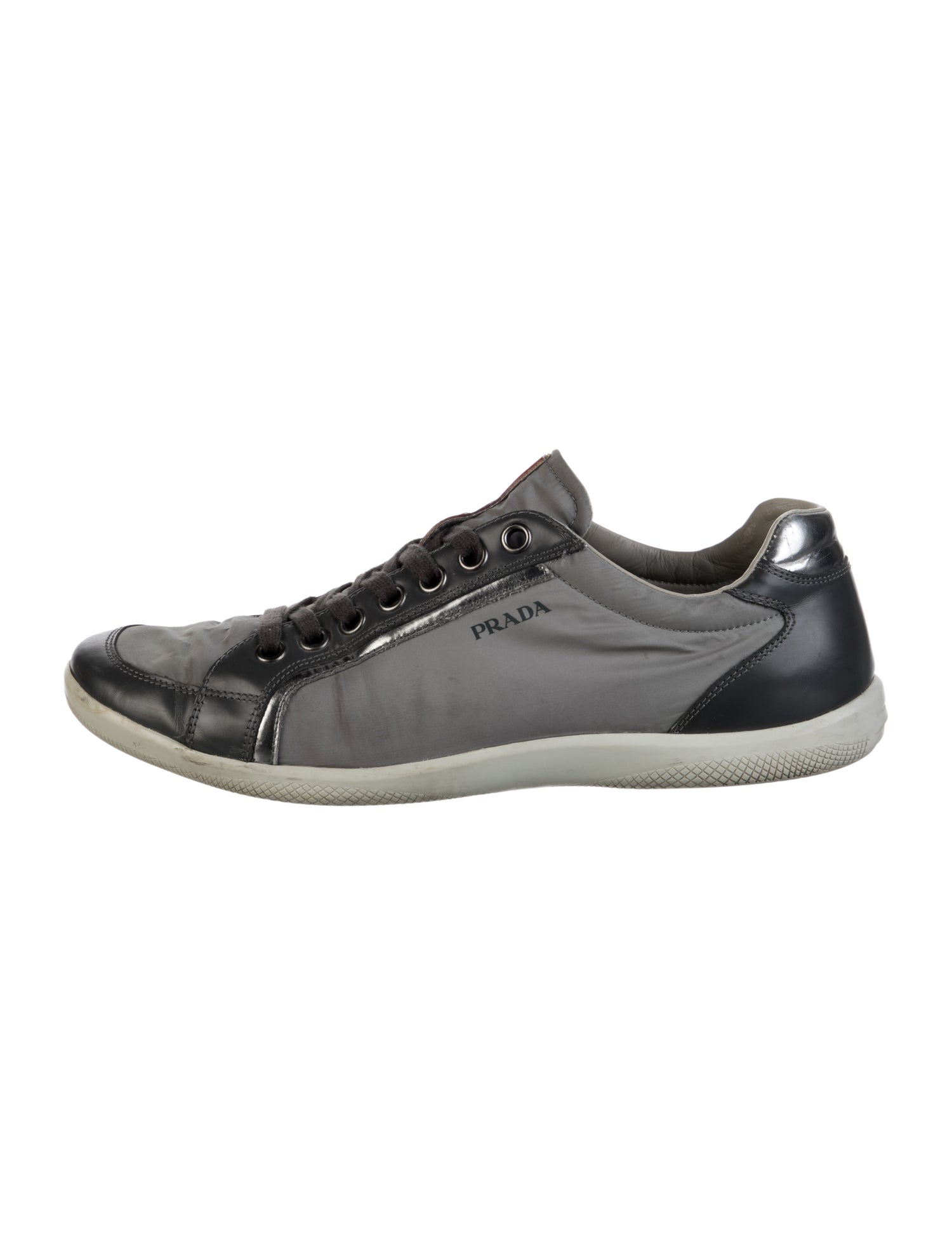 Prada Sport Nylon Colorblock Pattern Sneakers