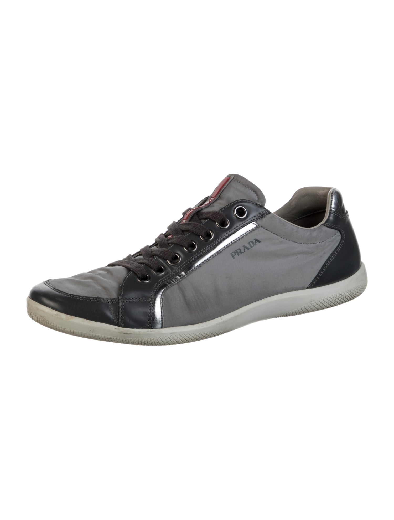 Prada Sport Nylon Colorblock Pattern Sneakers