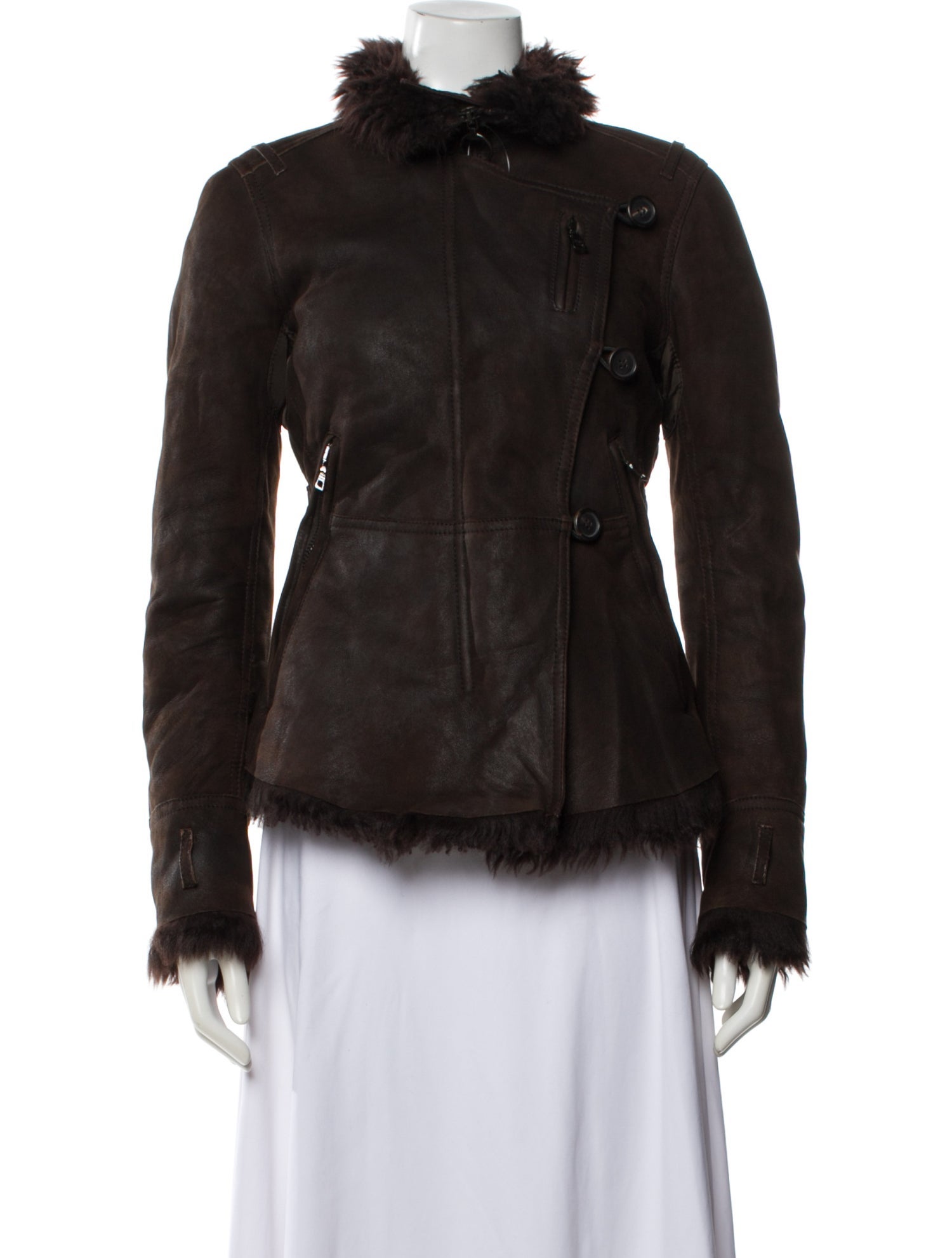 Prada Sport Vintage 2000's Faux Fur Jacket