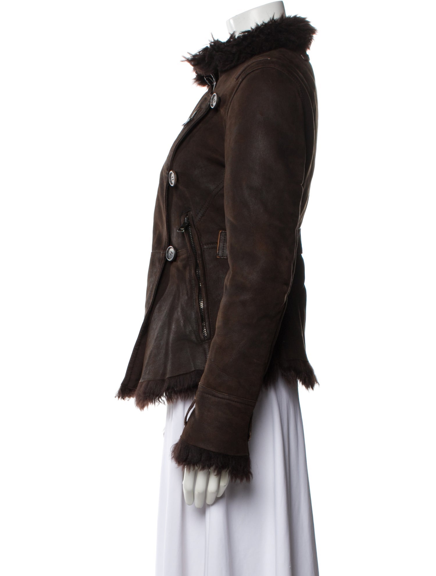 Prada Sport Vintage 2000's Faux Fur Jacket