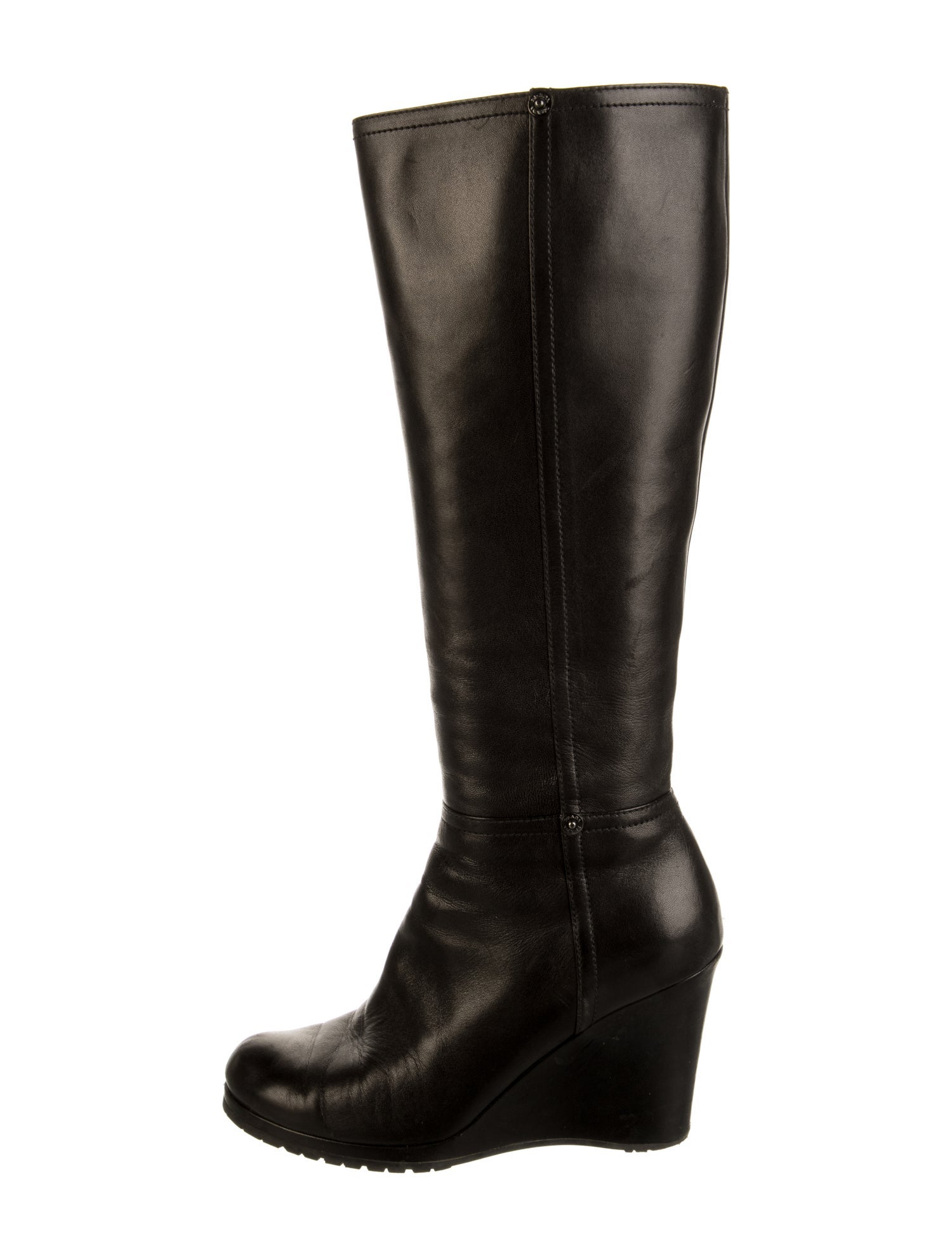 Prada Sport Leather Riding Boots