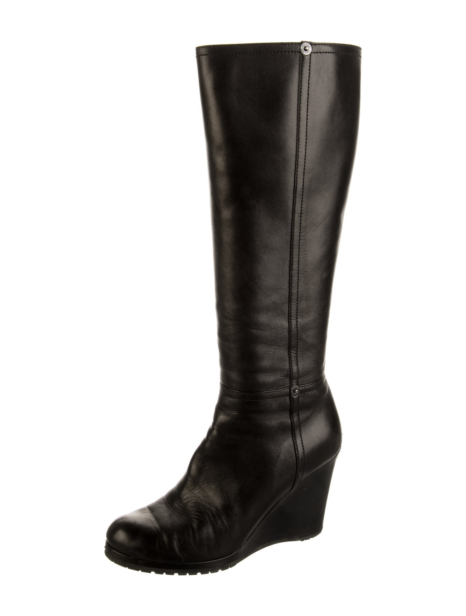 Prada Sport Leather Riding Boots