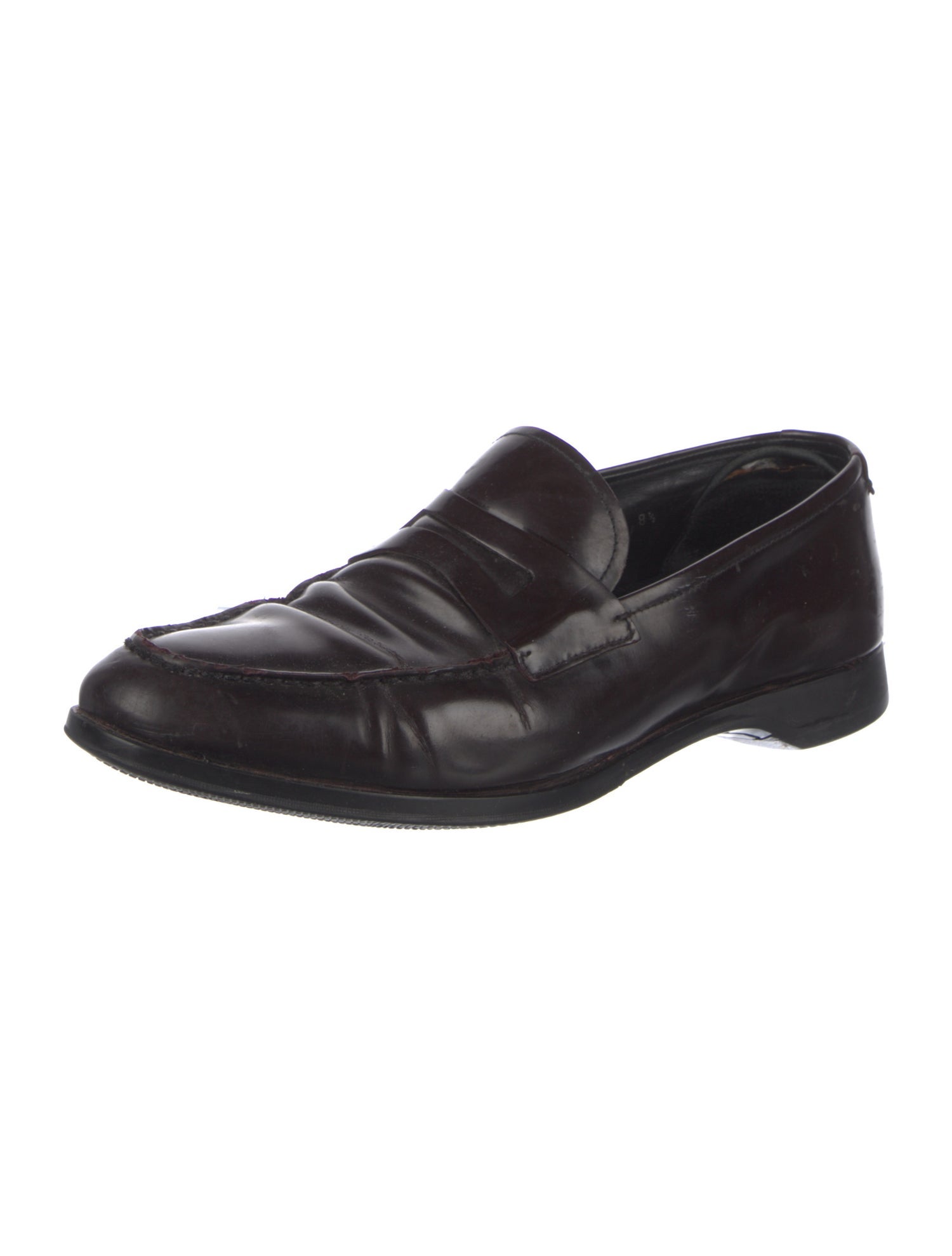 Prada Sport Leather Dress Loafers