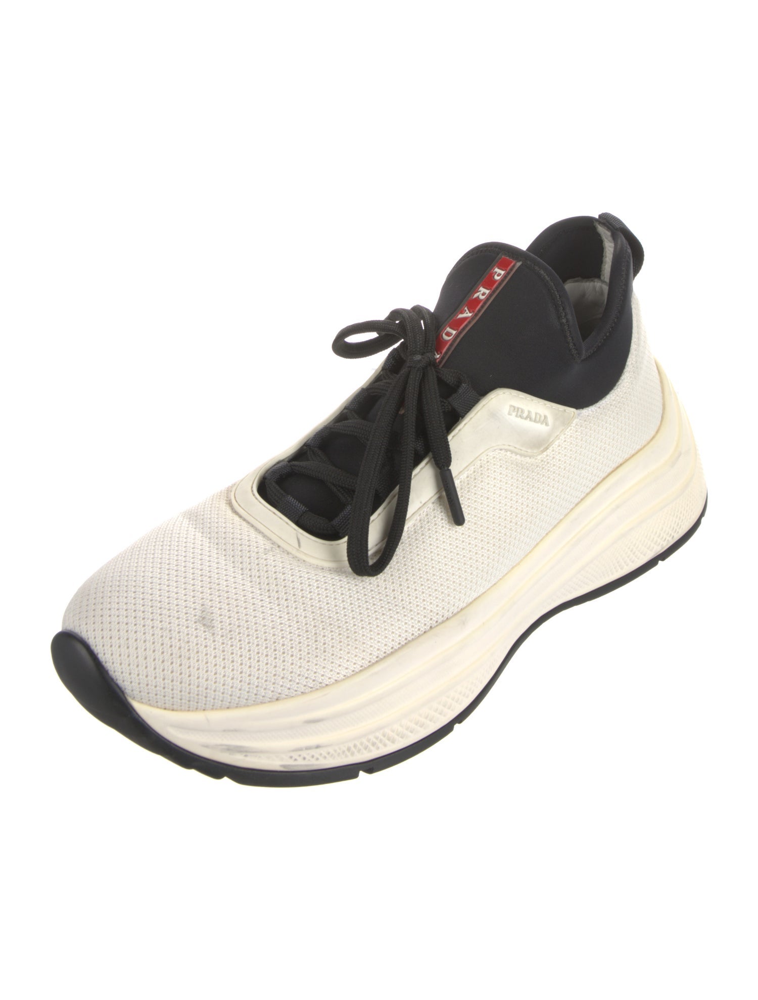 Prada Sport Mesh Colorblock Pattern Athletic Sneakers