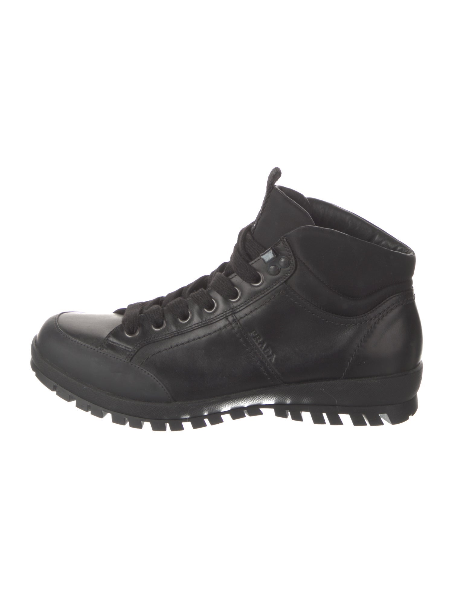 Prada Sport Leather Hiking Boots