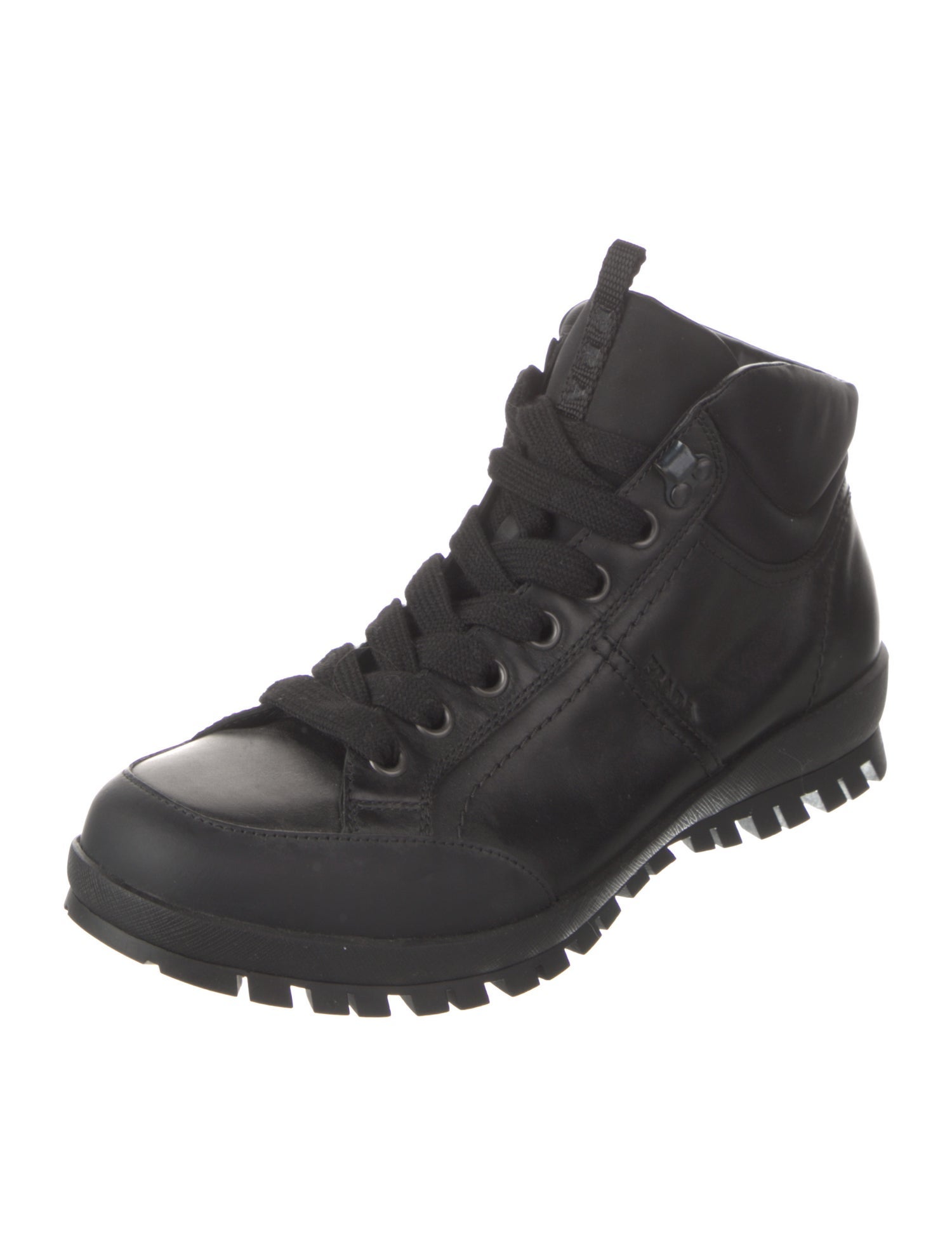Prada Sport Leather Hiking Boots