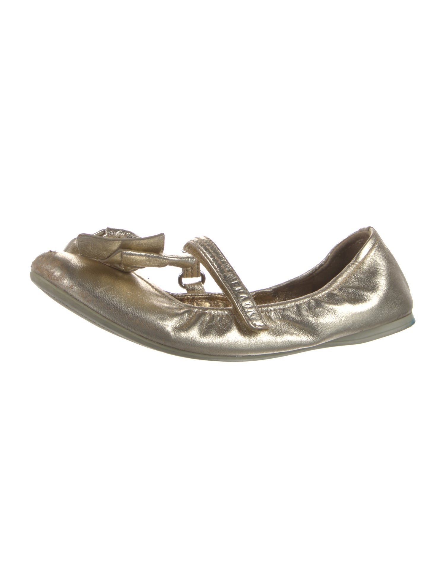 Prada Sport Girls' Patent Leather Mary Jane Flats
