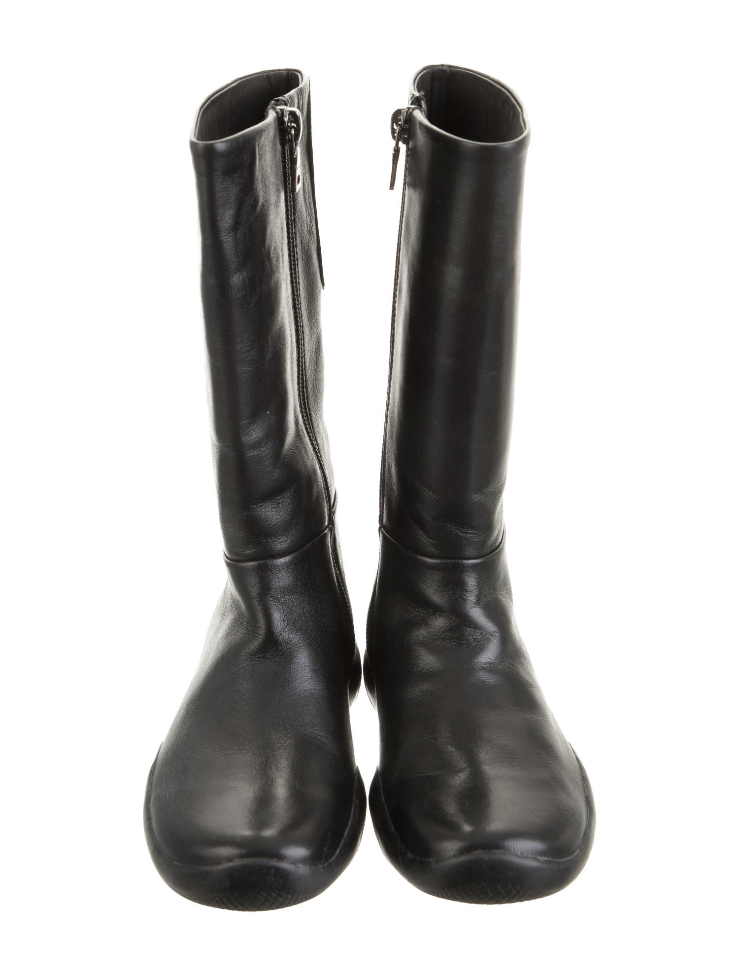 Prada Sport Girls' Leather Knee Length Boots