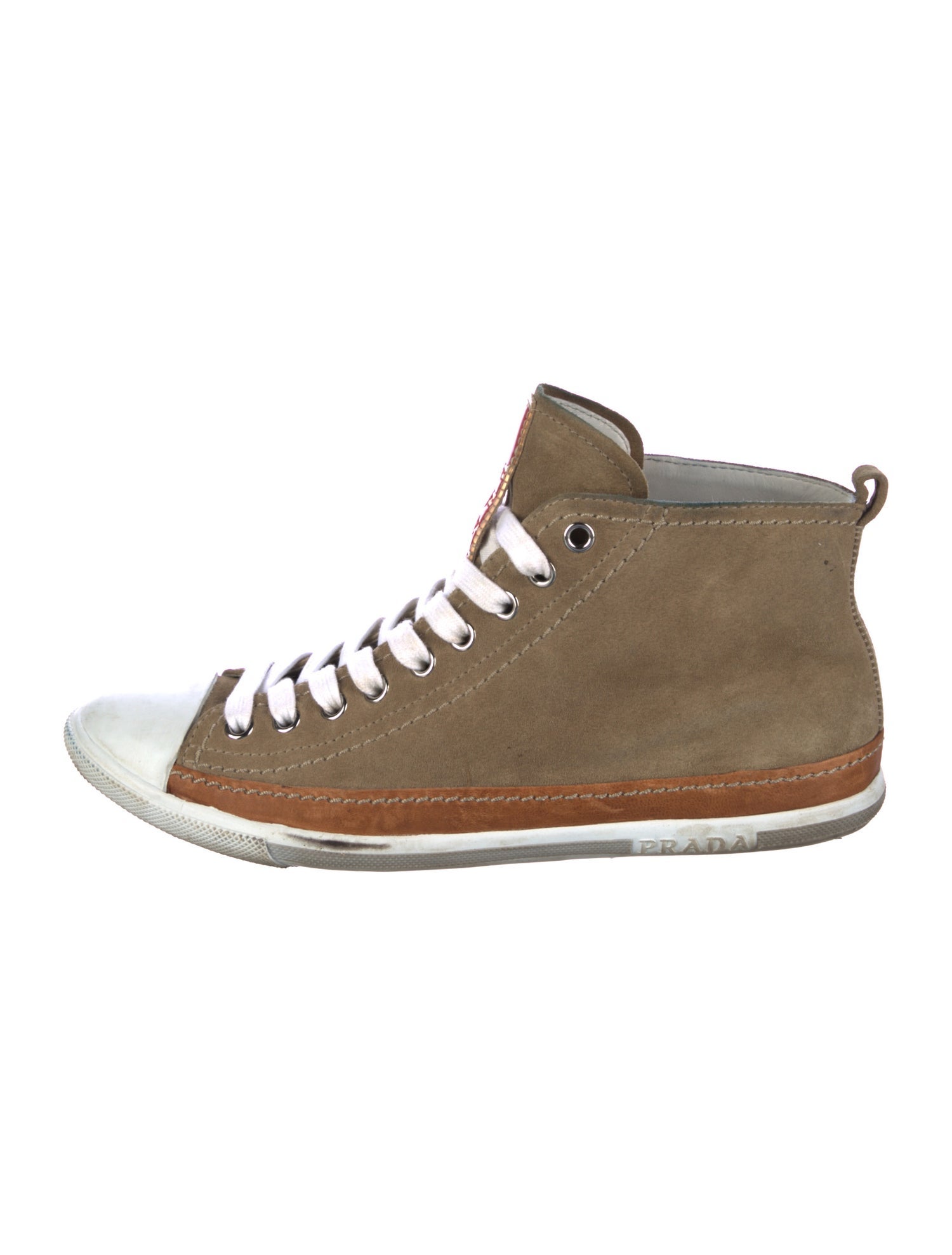 Prada Sport Suede Wedge Sneakers