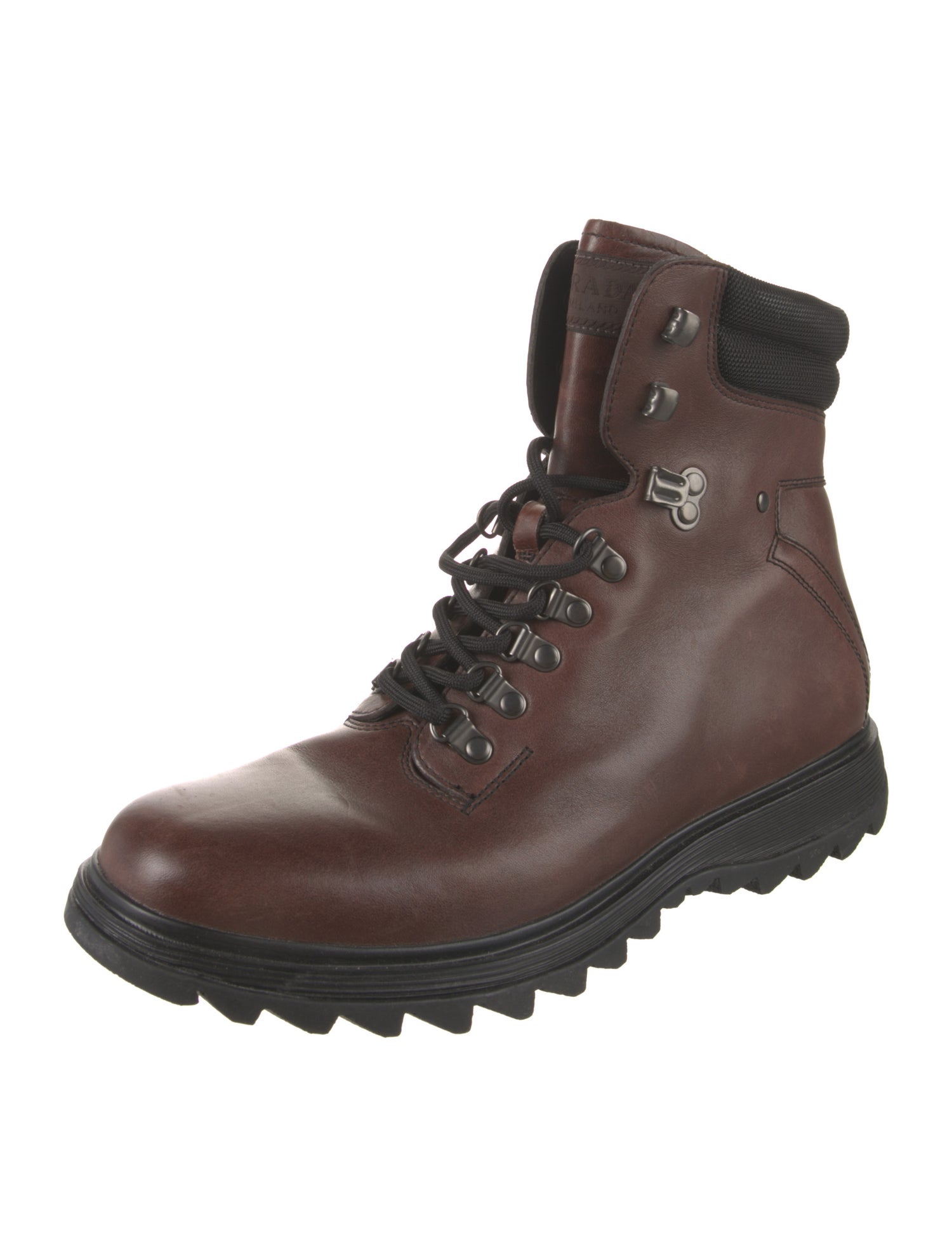 Prada Sport Trekking Leather Hiking Boots