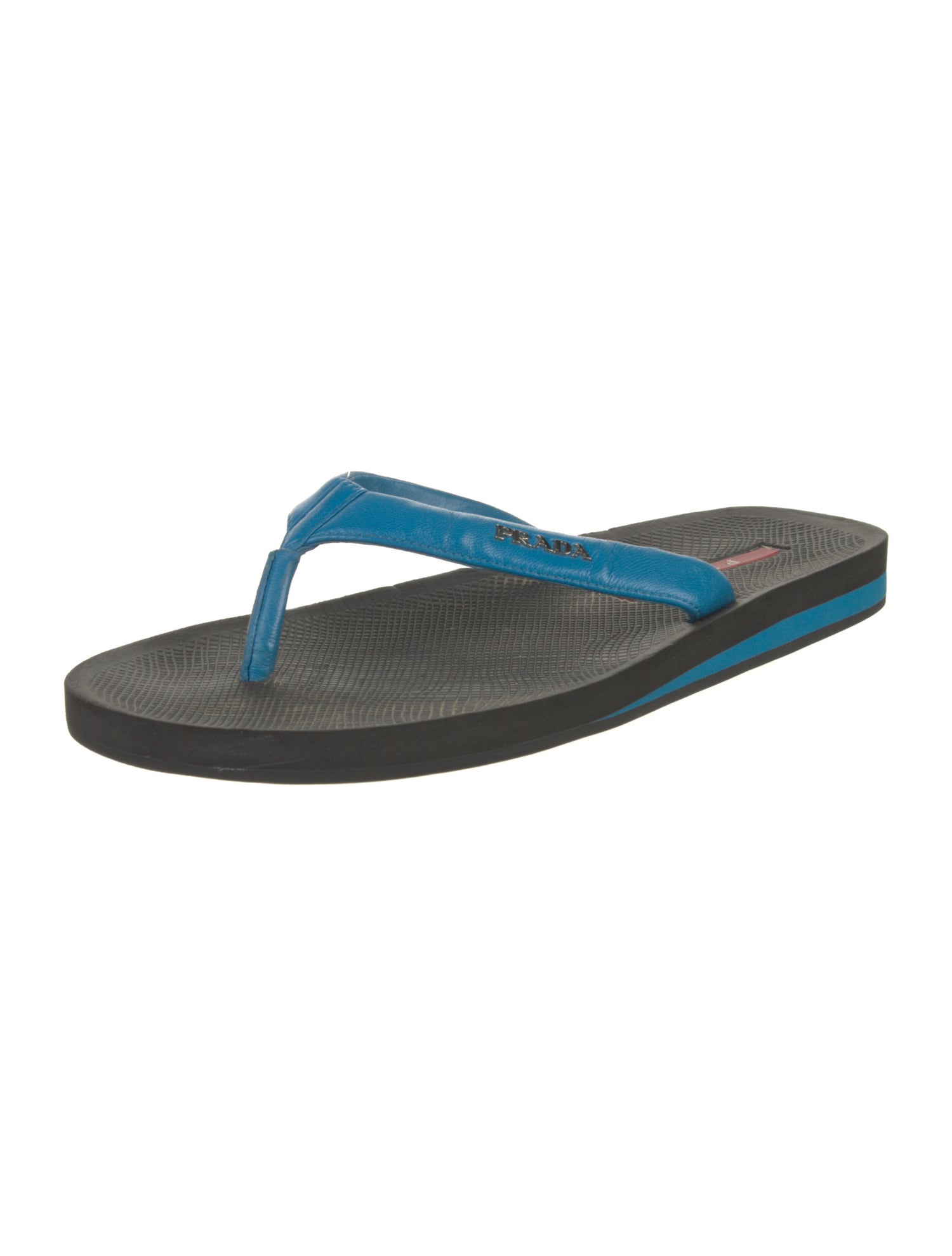 Prada Sport Leather Flip Flops