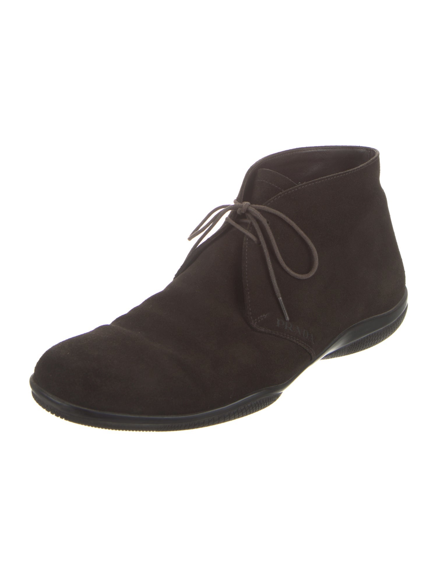 Prada Sport Suede Lace-Up Boots