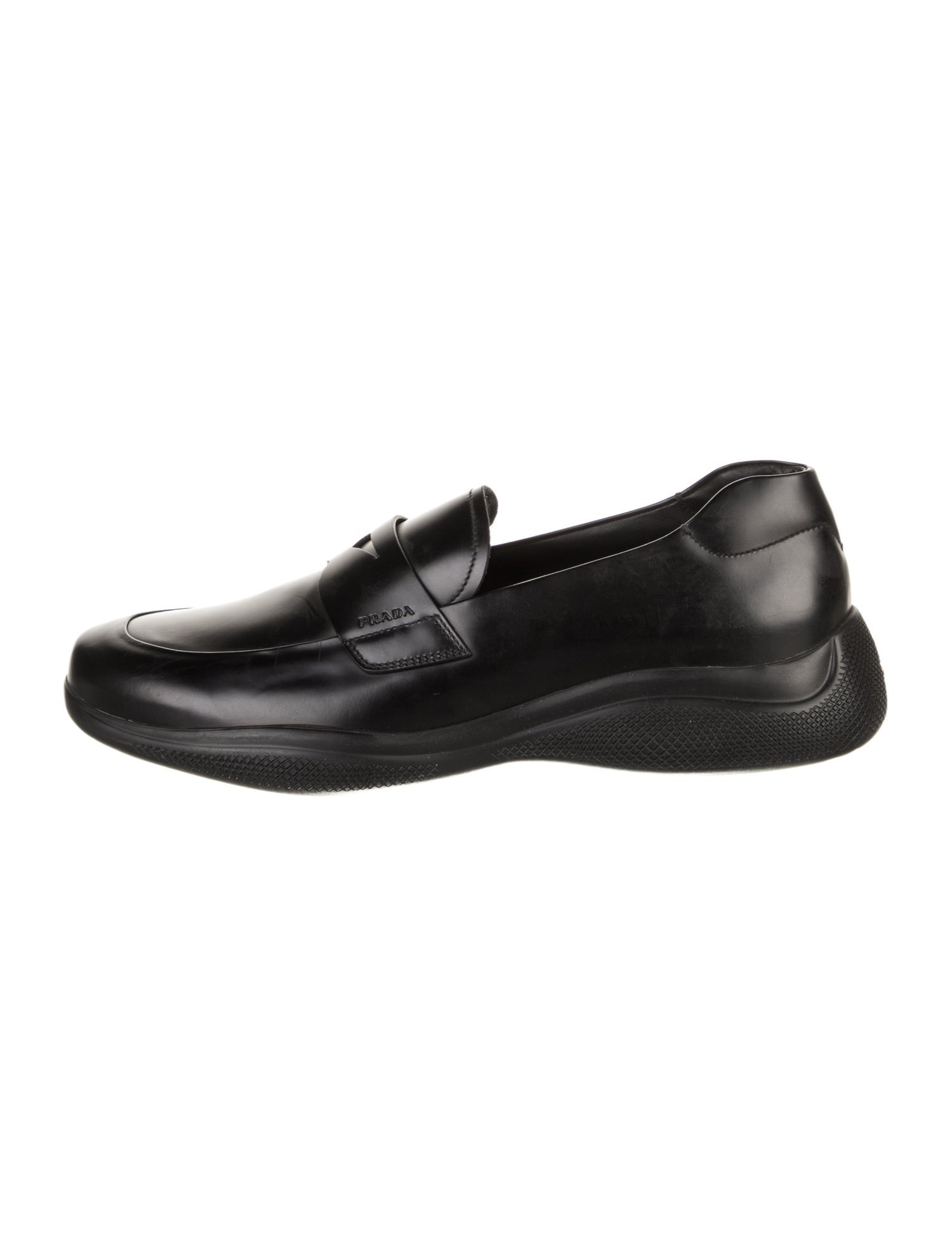 Prada Sport Leather Dress Loafers