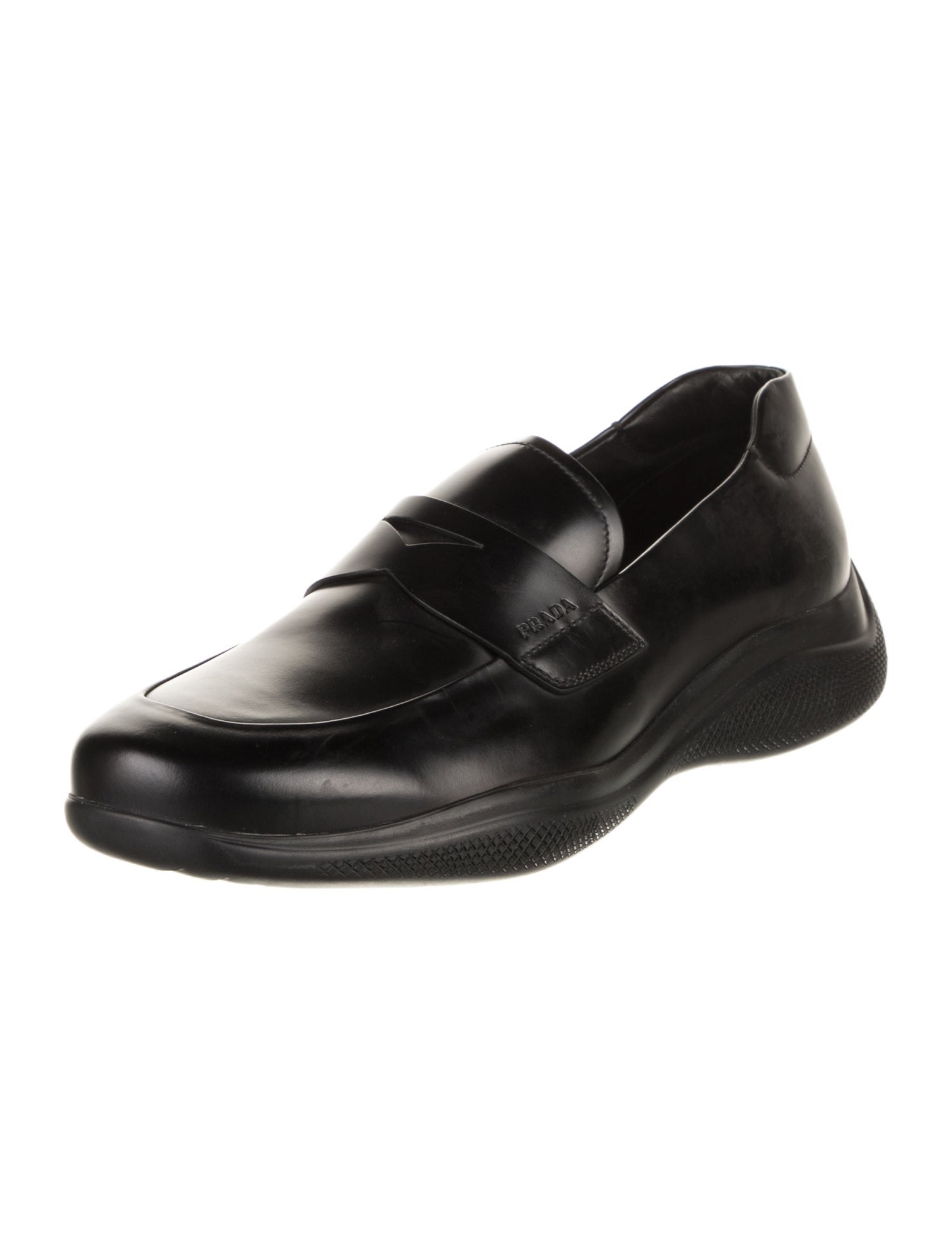 Prada Sport Leather Dress Loafers