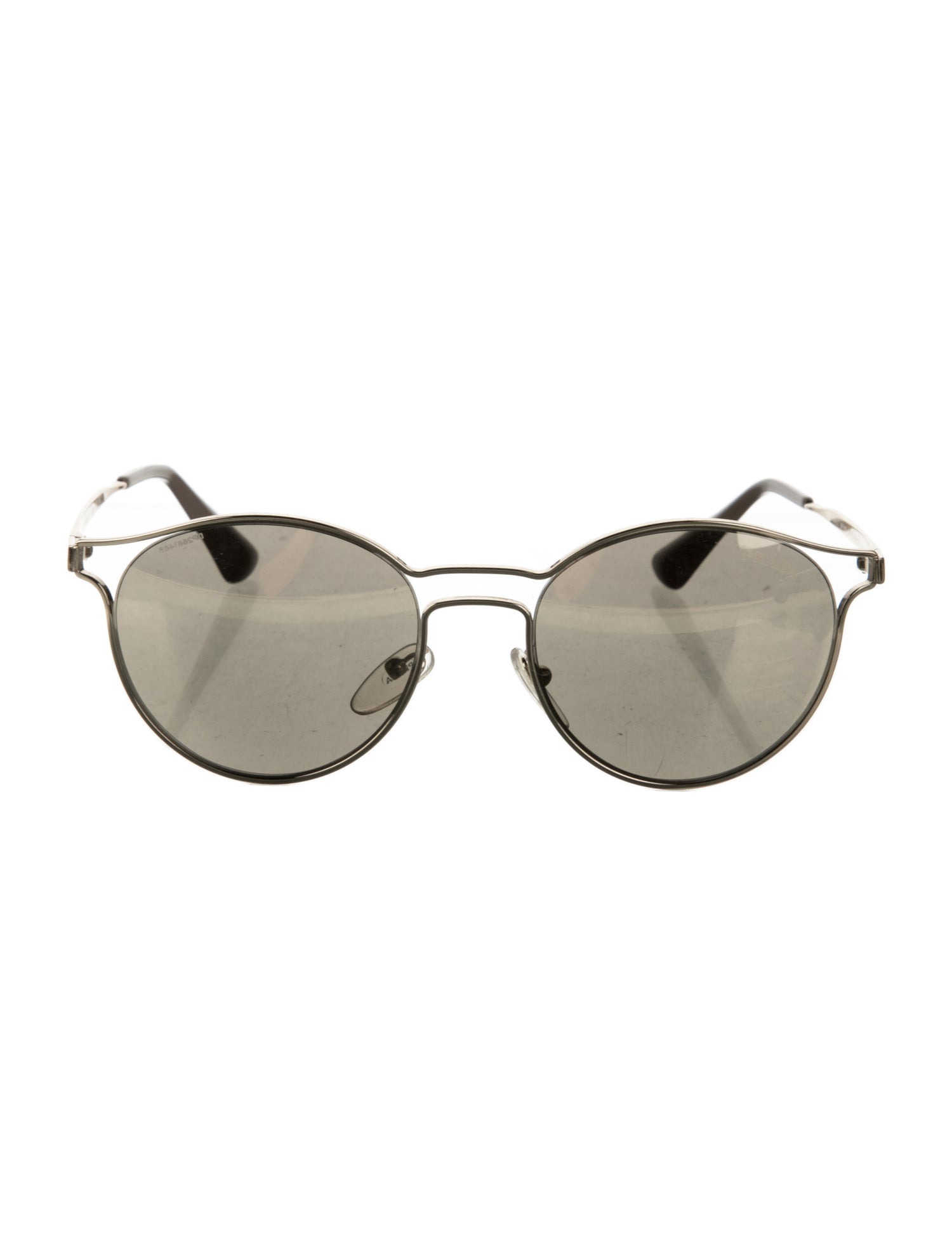 Prada Round Mirrored Sunglasses