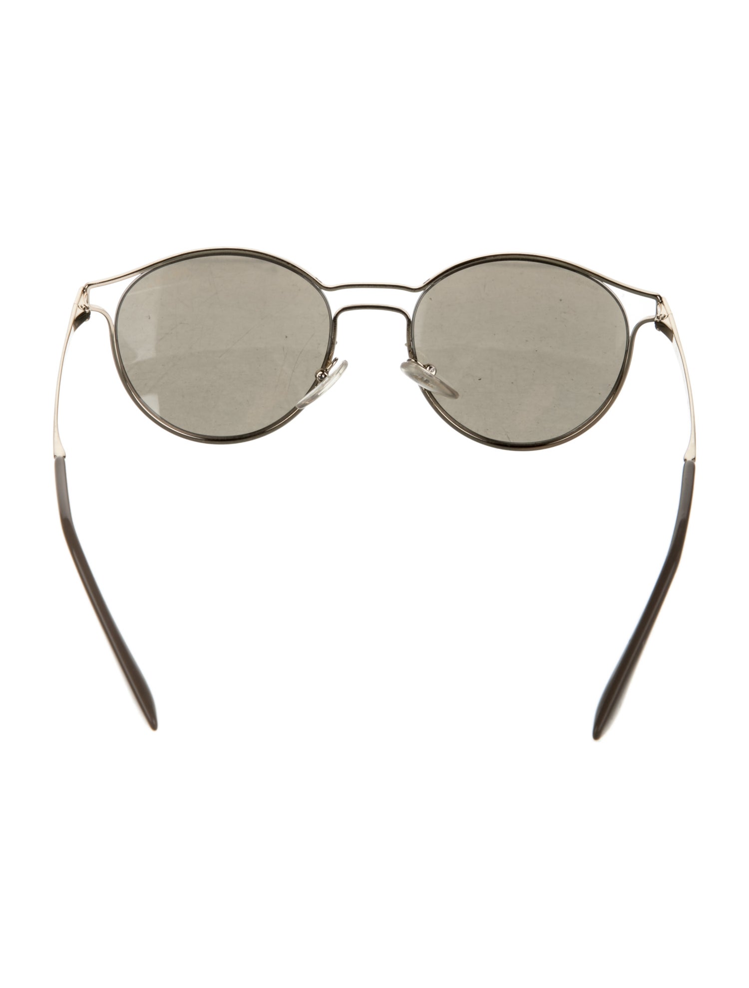 Prada Round Mirrored Sunglasses