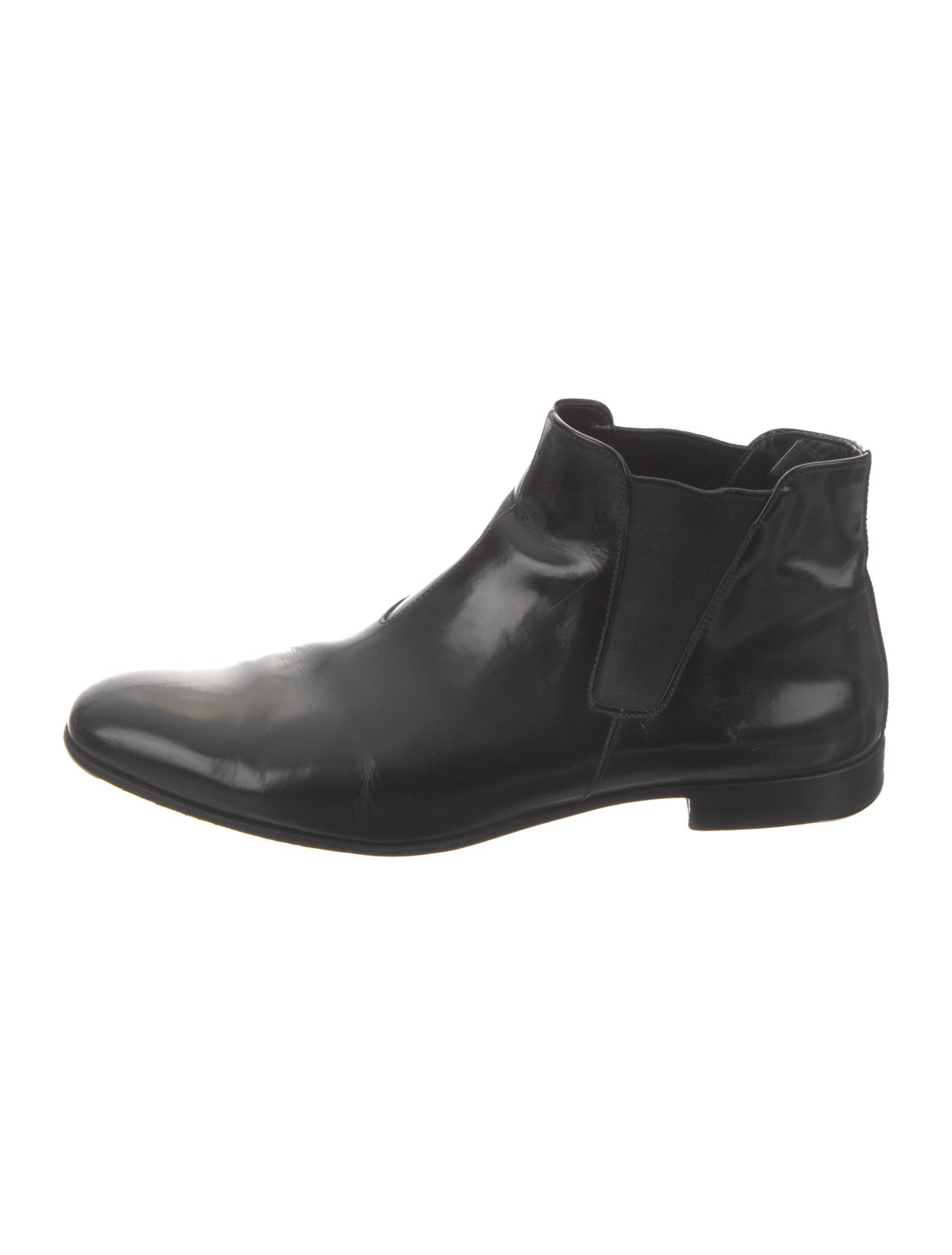Prada Sport Leather Chelsea Boots