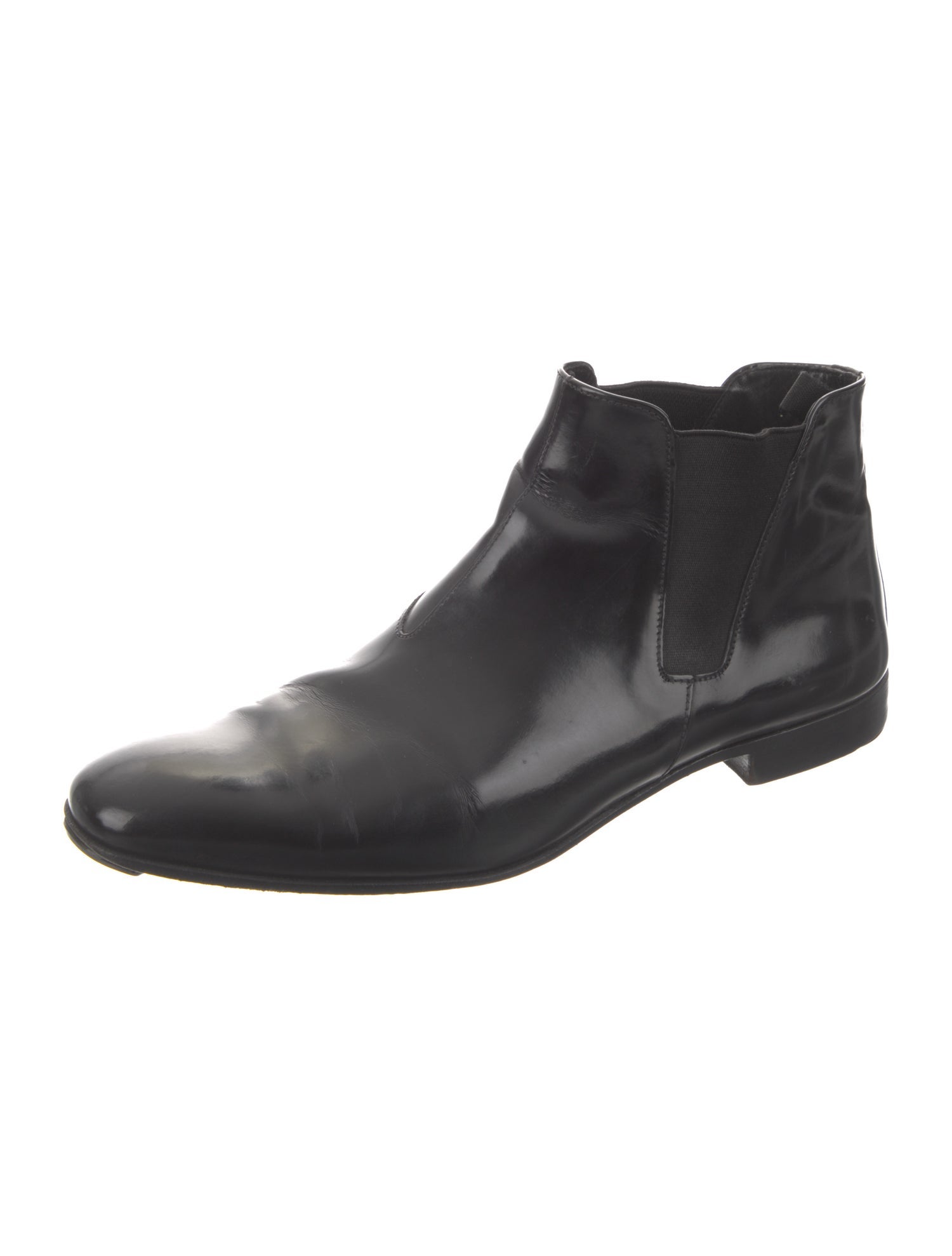 Prada Sport Leather Chelsea Boots