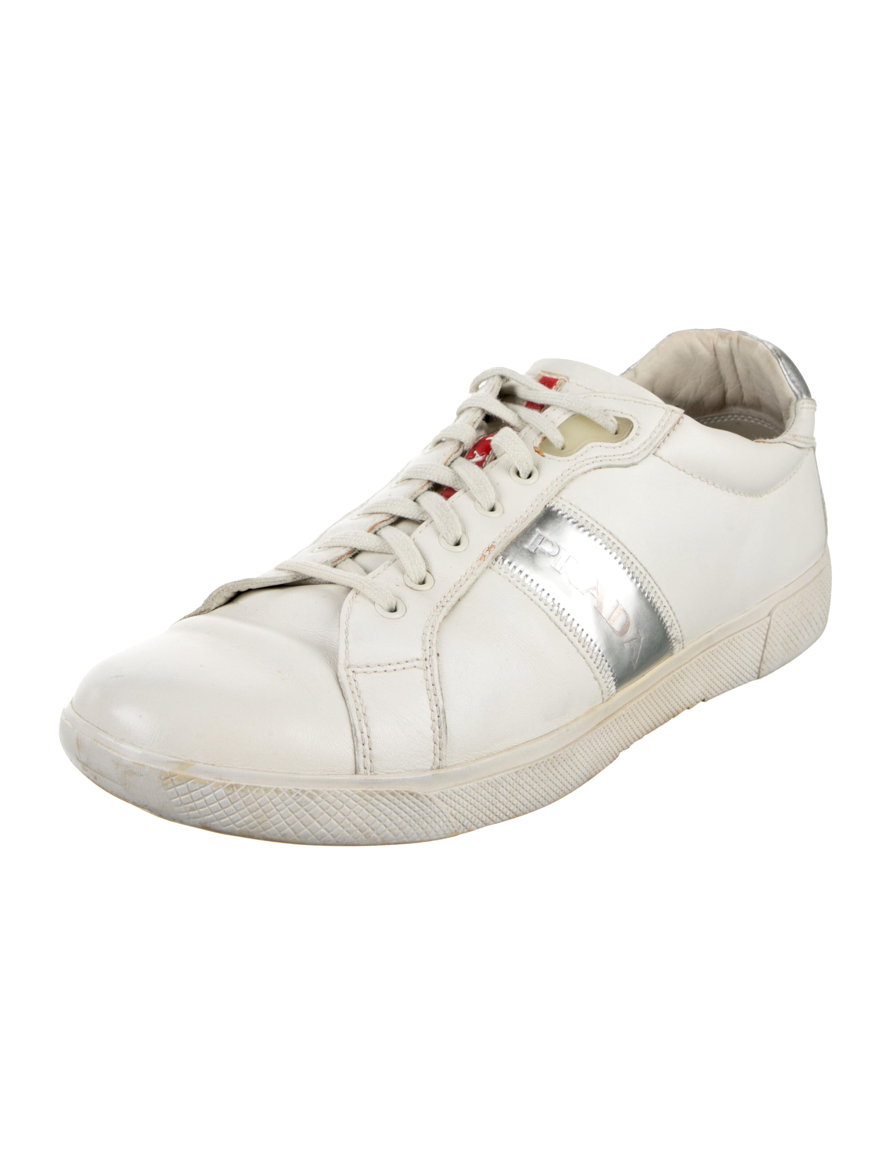 Prada Sport Vintage Leather Athletic Sneakers