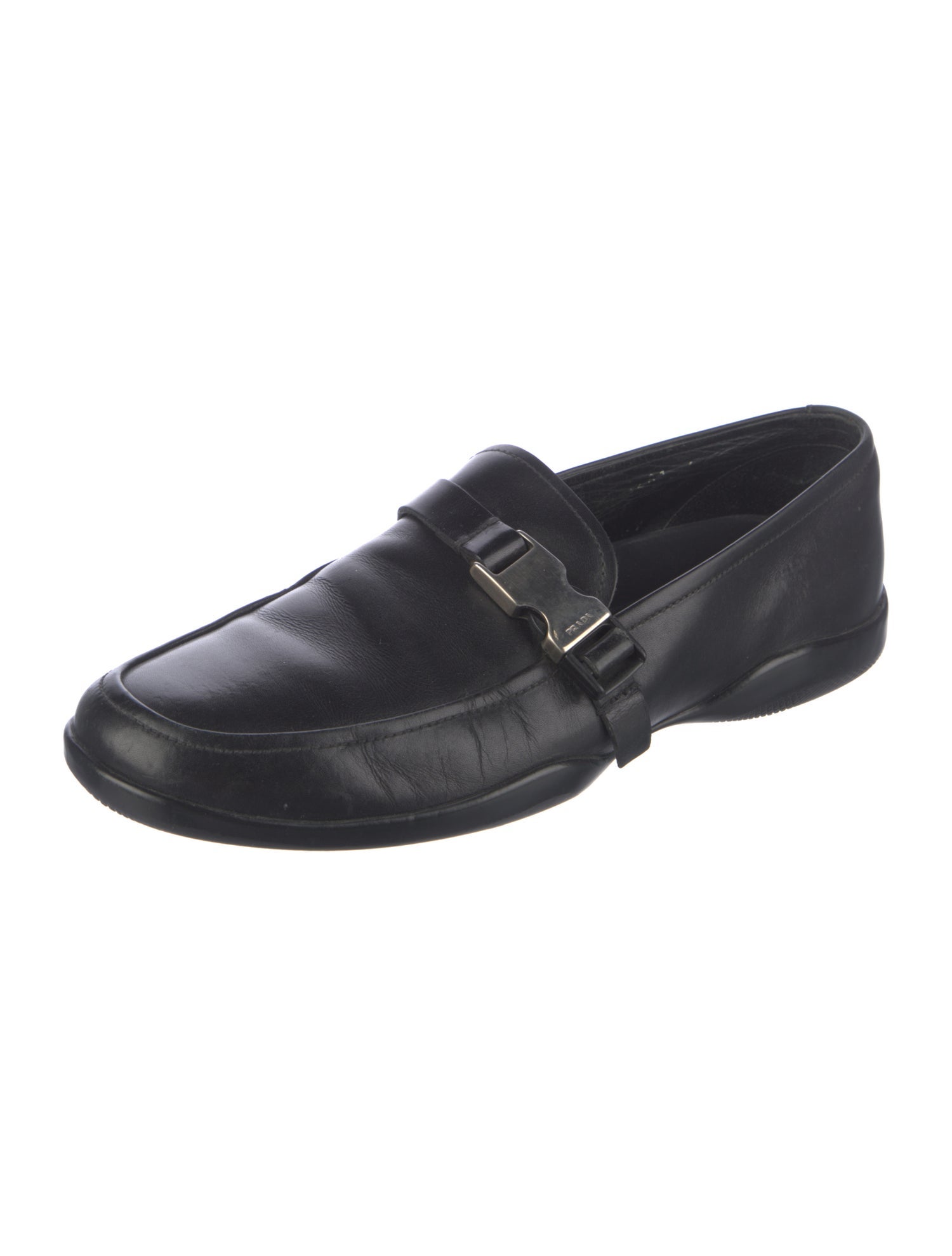 Prada Sport Leather Monk Straps