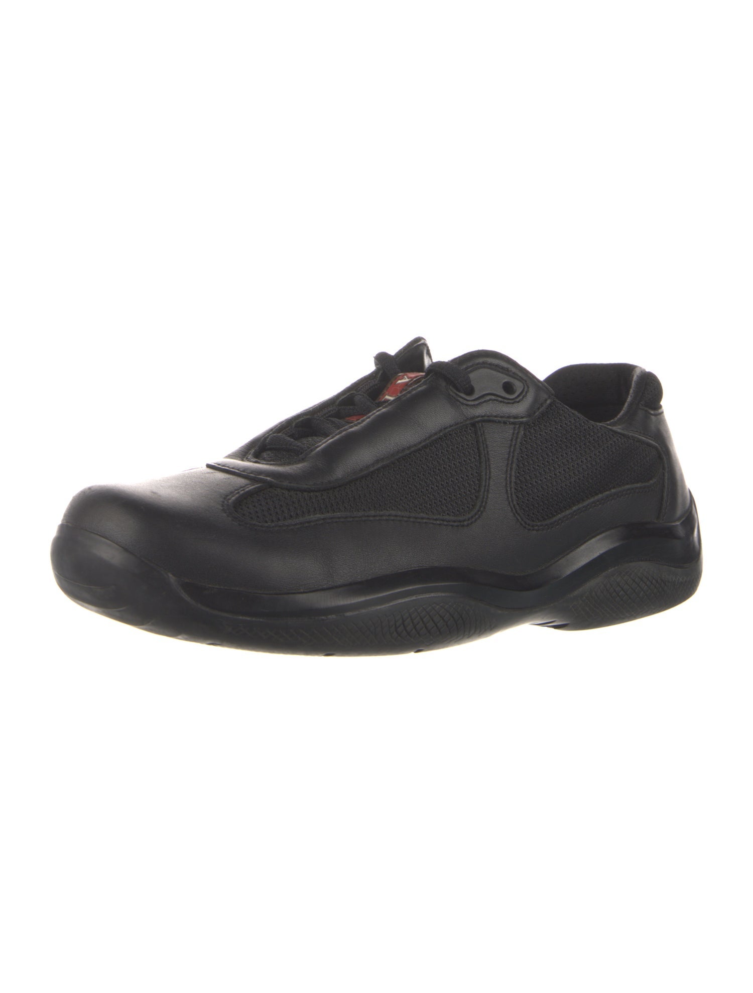 Prada Sport Crocodile-Trim America's Cup Sneakers - Brown Sneakers