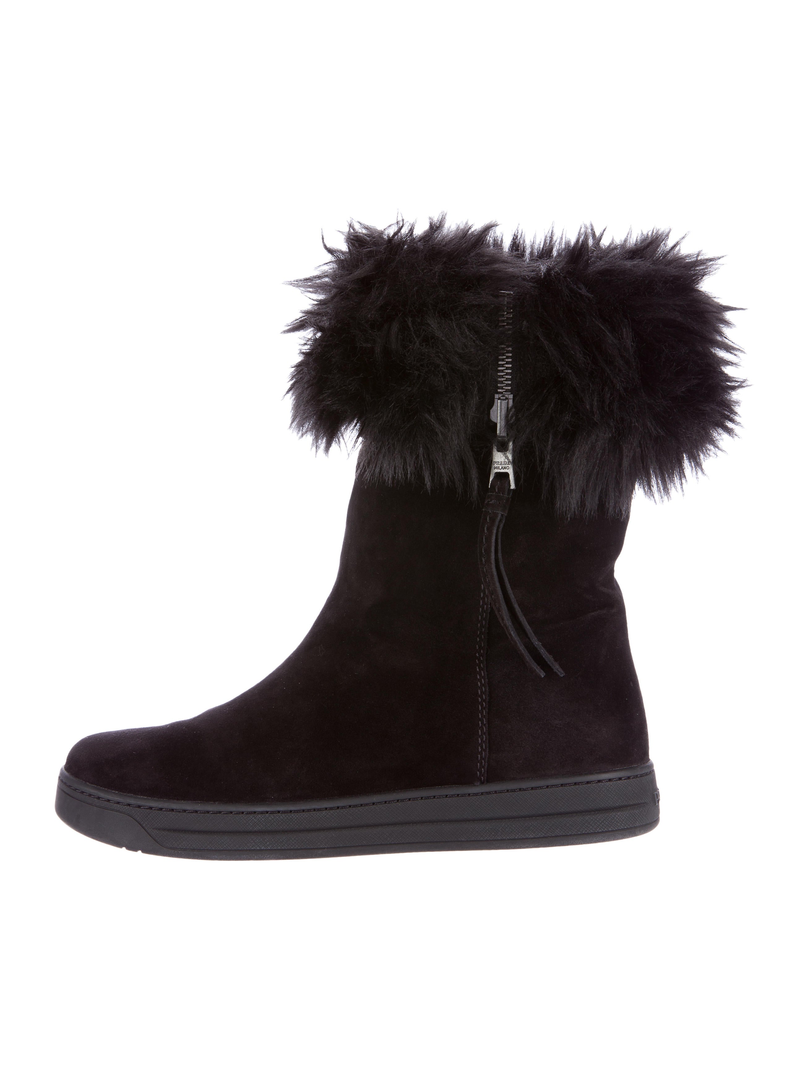 faux fur boots prada sport faux fur lined suede boot shoes wpr35238 faux fur boots prada sport faux fur lined suede boot shoes wpr35238