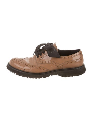 Prada Sport Patent Brogue Oxfords