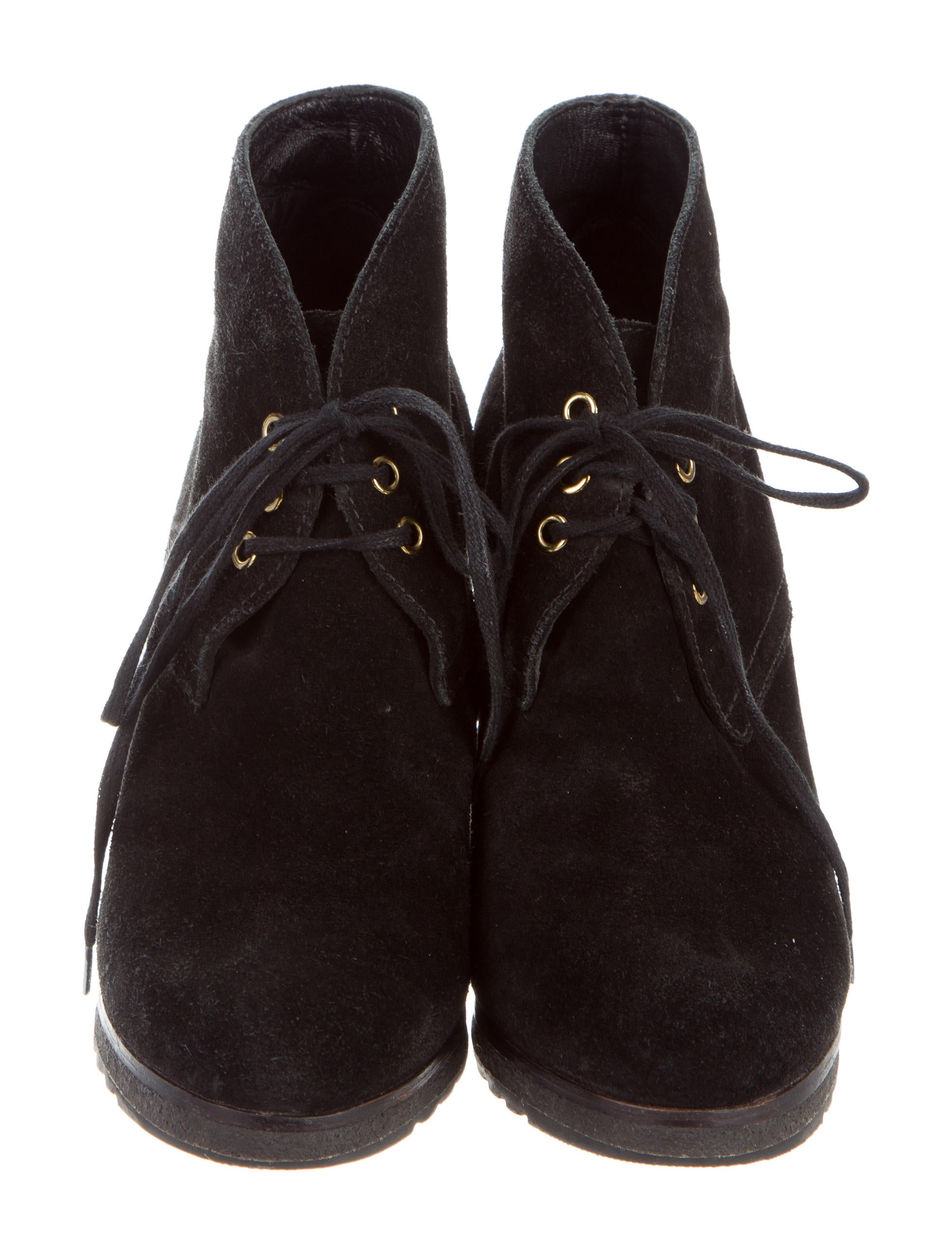 Prada Sport Suede RoundToe Booties Shoes WPR39029 The RealReal