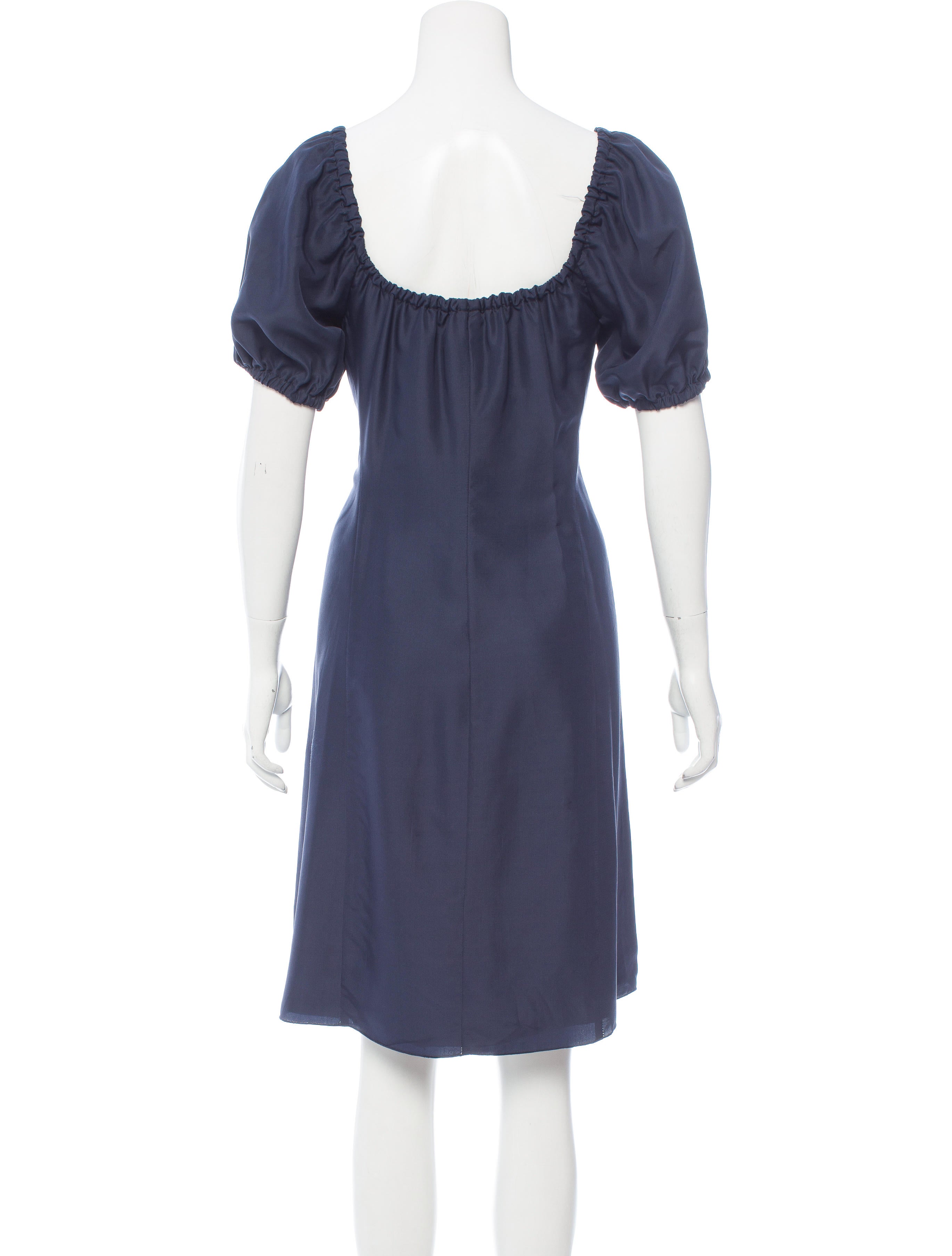 prada off the shoulder dress