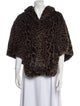 pretty rugged Fur Animal Print Faux Fur Jacket