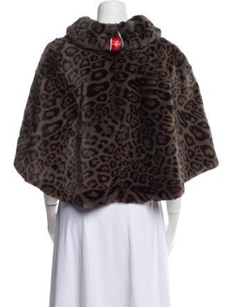 pretty rugged Fur Animal Print Faux Fur Jacket
