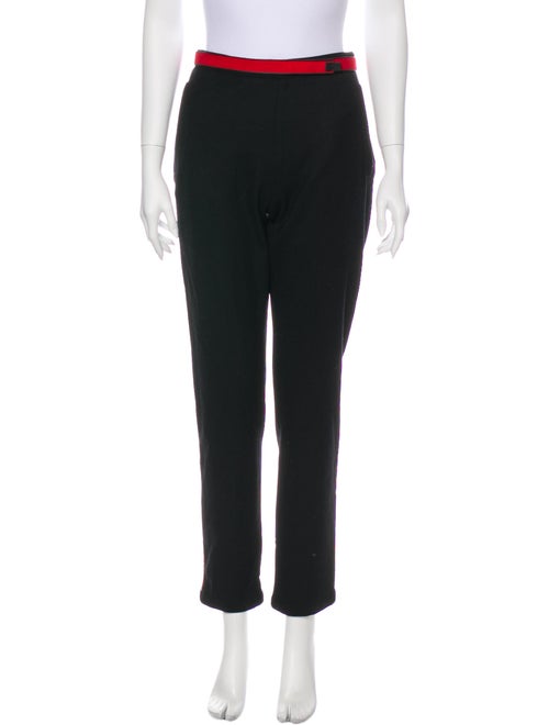 Prada Sport Virgin Wool Straight Leg Pants Wool